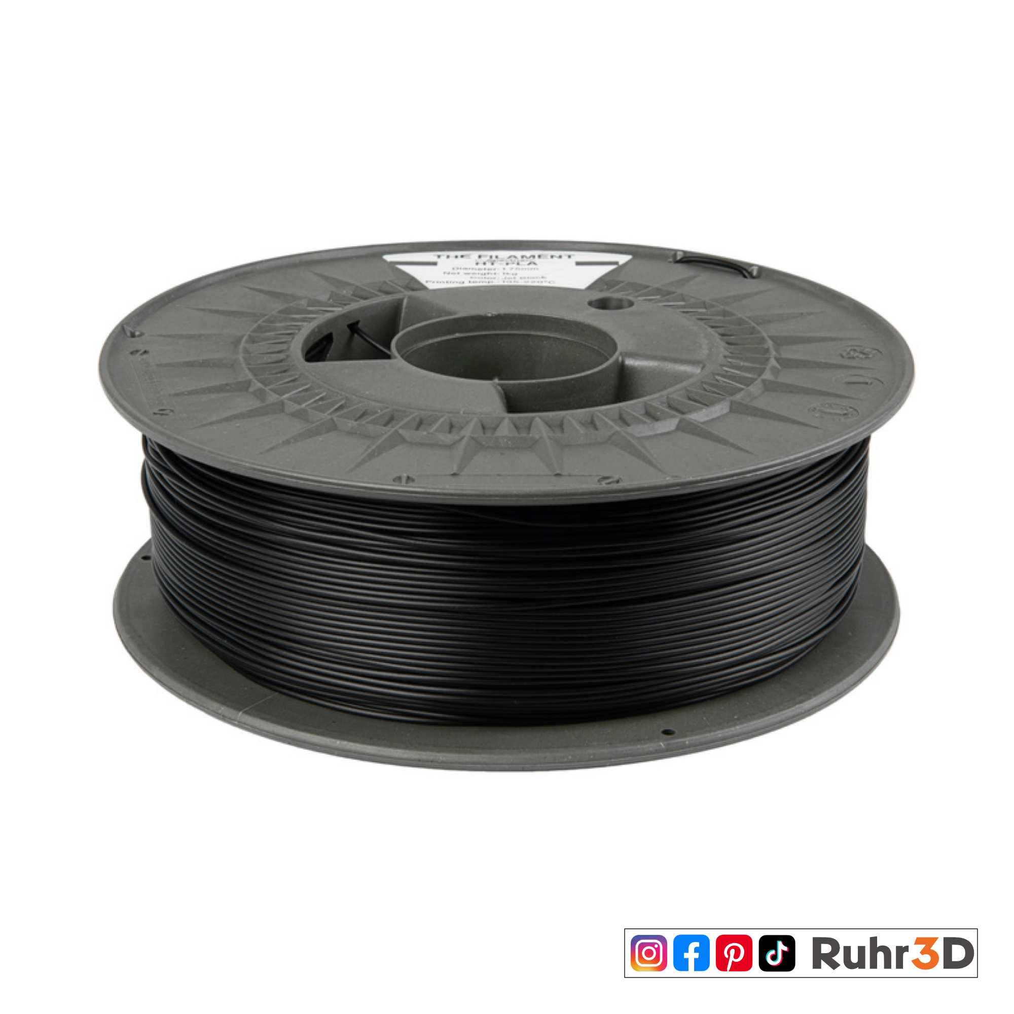 HT-PLA - Jet Black - 1,75mm / 1,0kg