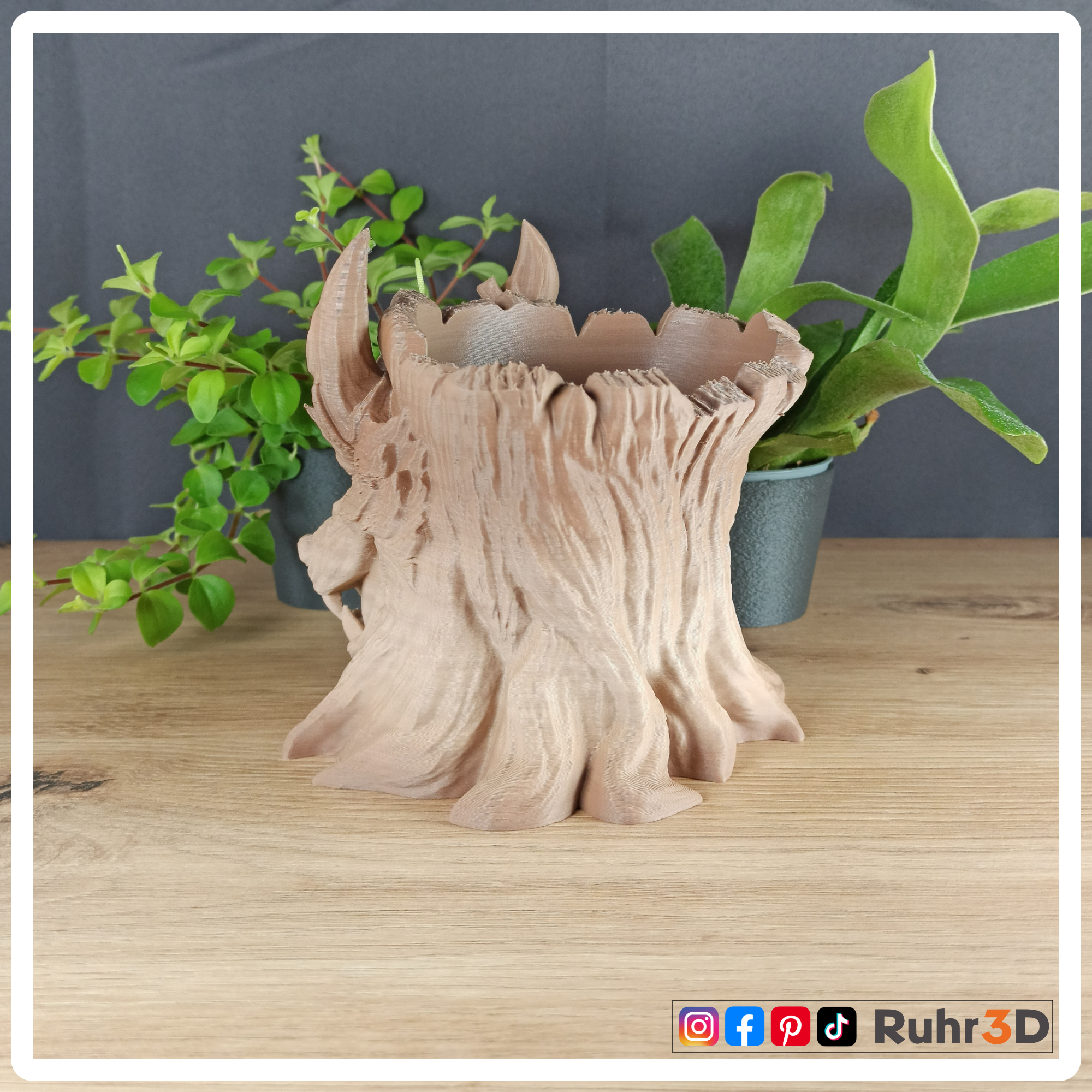 Grove Keeper - Hainwächter • 3D-gedrucktes Modell | Vase | Blumentopf | Wohndekoration •