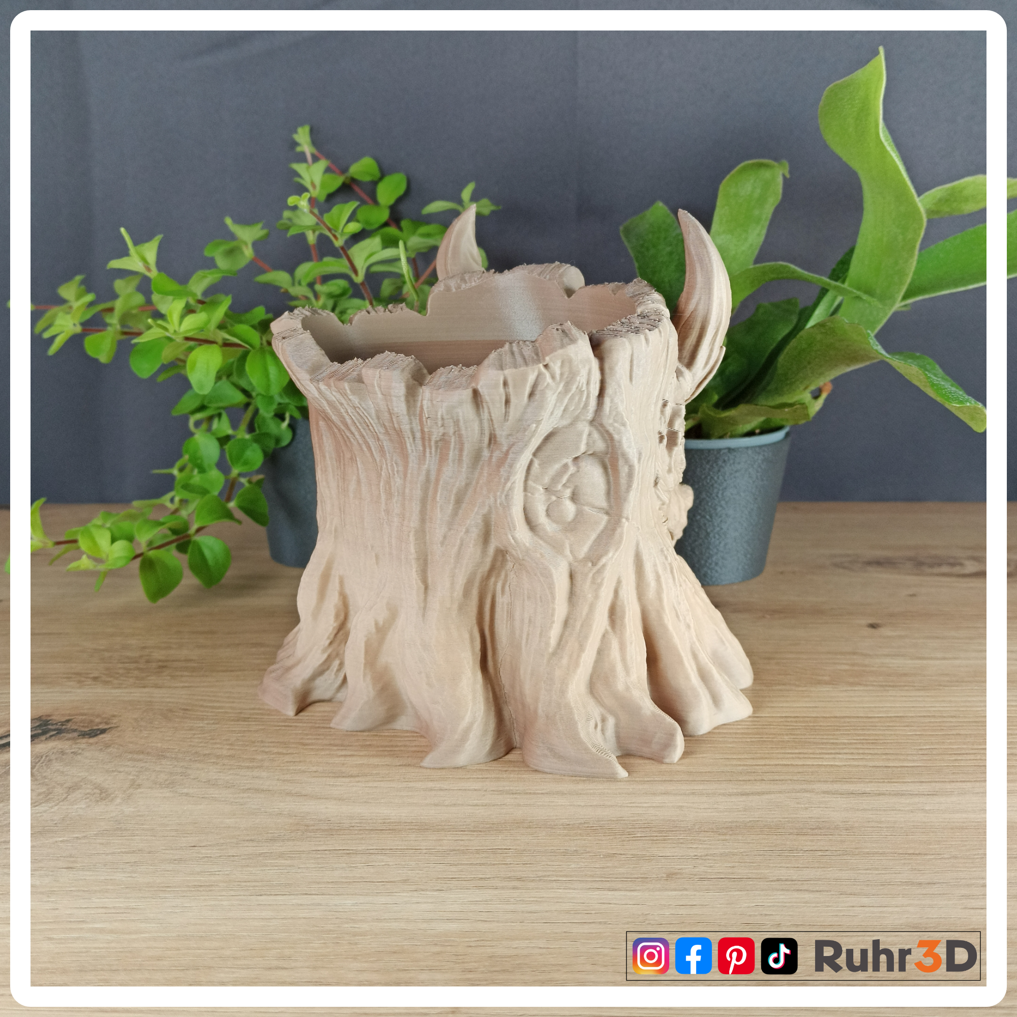 Grove Keeper - Hainwächter • 3D-gedrucktes Modell | Vase | Blumentopf | Wohndekoration •
