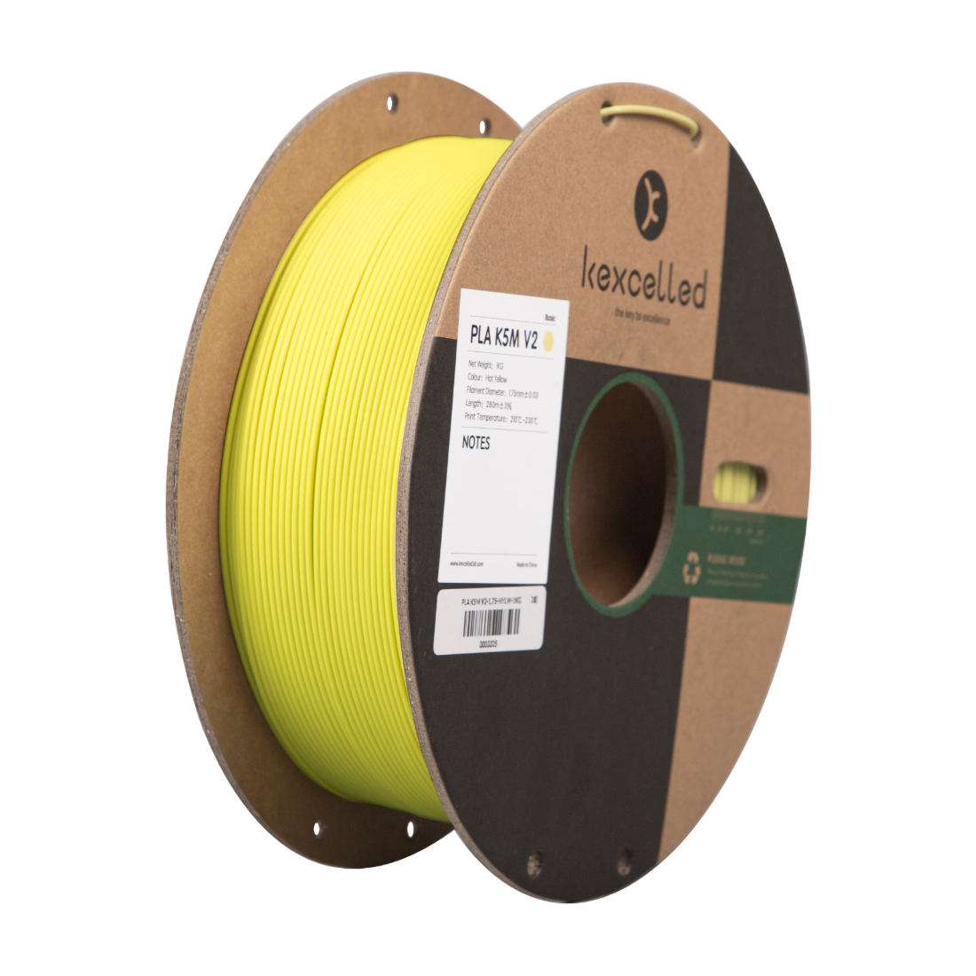 PLA Matt - Hot Yellow - 1,75mm / 1,0kg