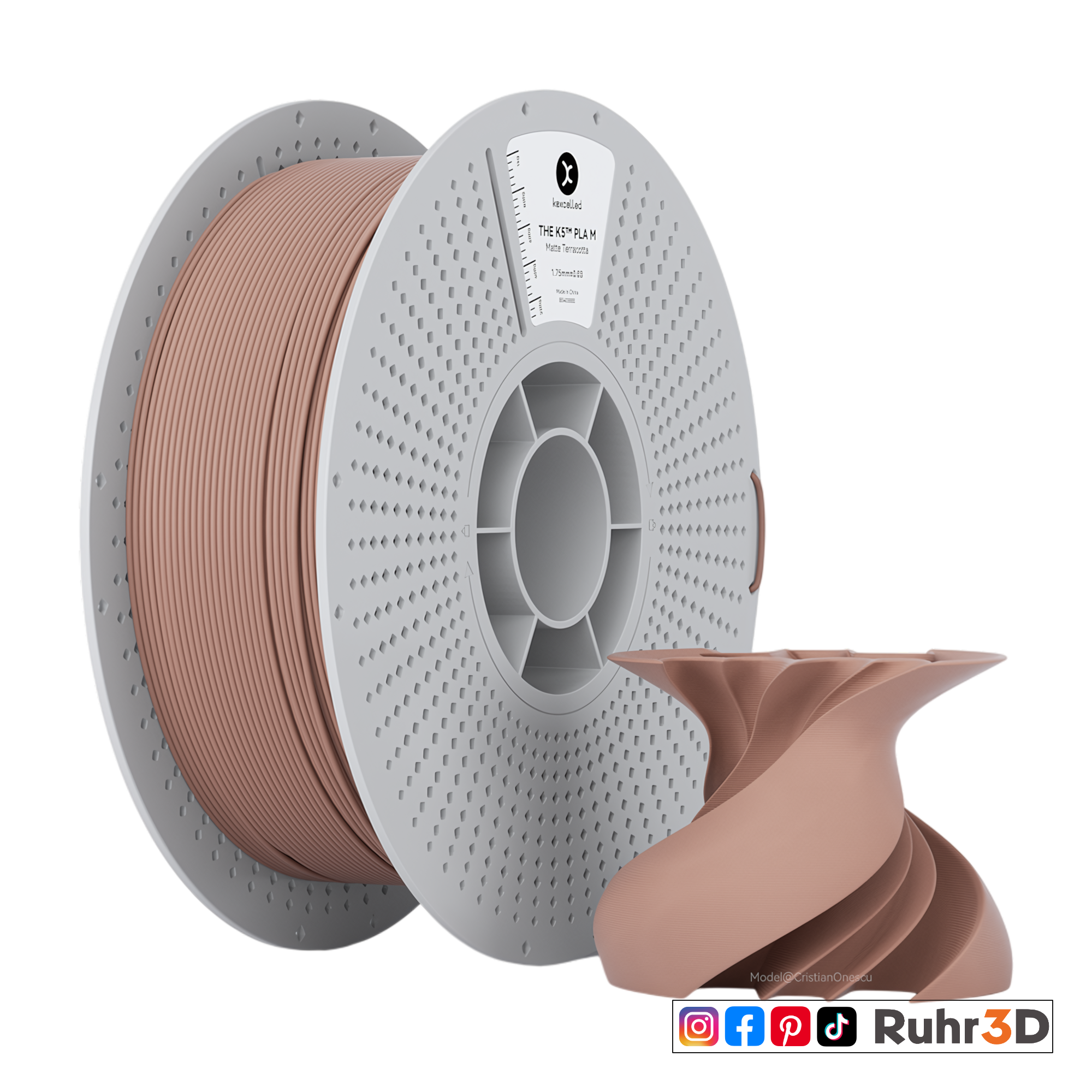 PLA Matt - Terracotta - 1,75mm / 1,0kg