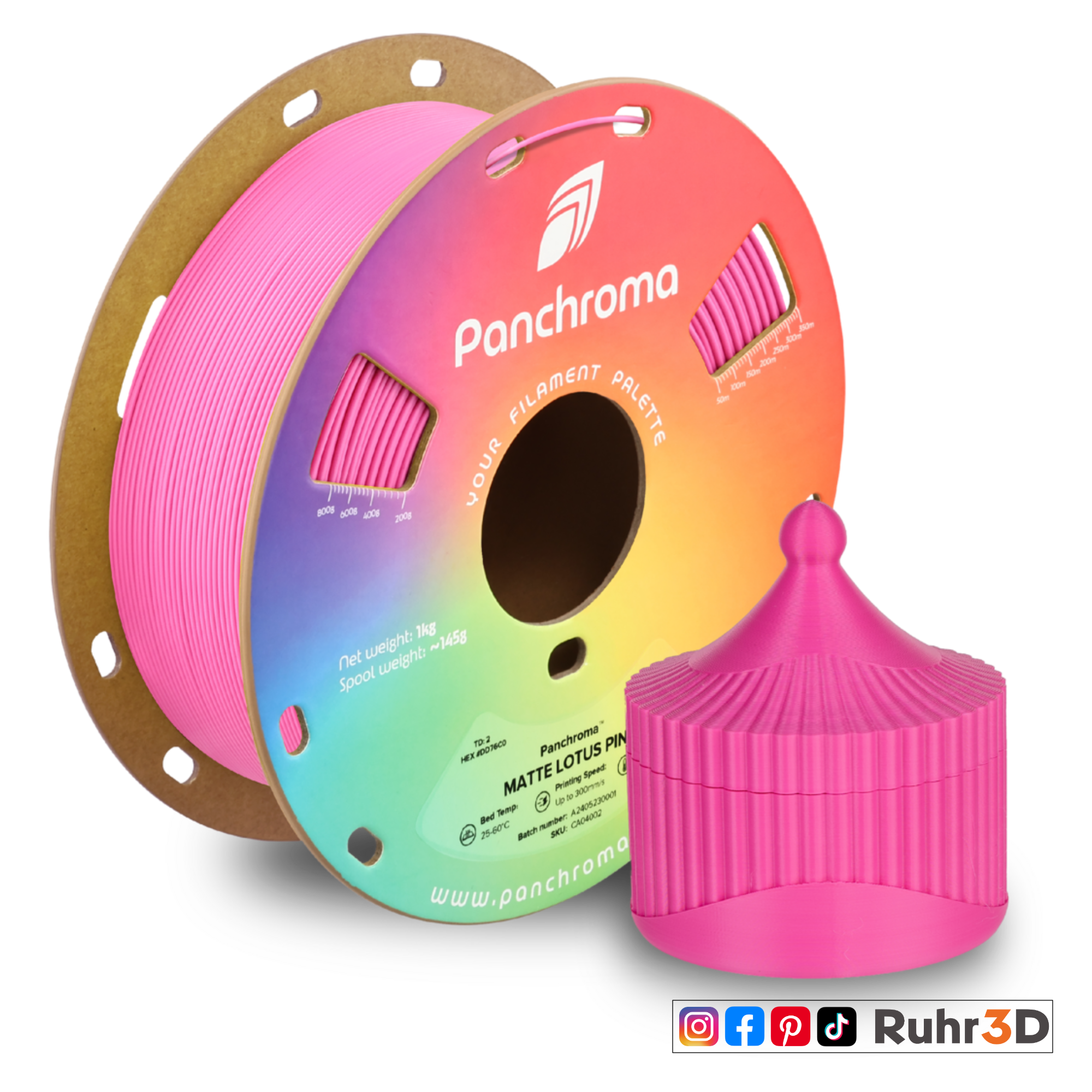 PLA Matt - Lotus Pink - 1,75mm / 1,0kg