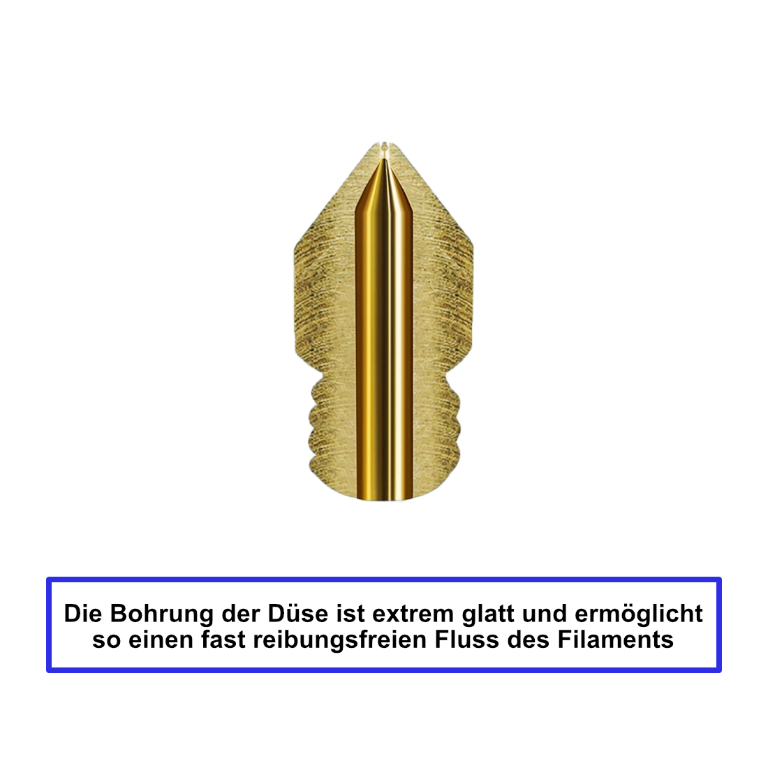 Düsen aus Messing PTFE beschichtet - Ø 0,20mm bis 1,00mm