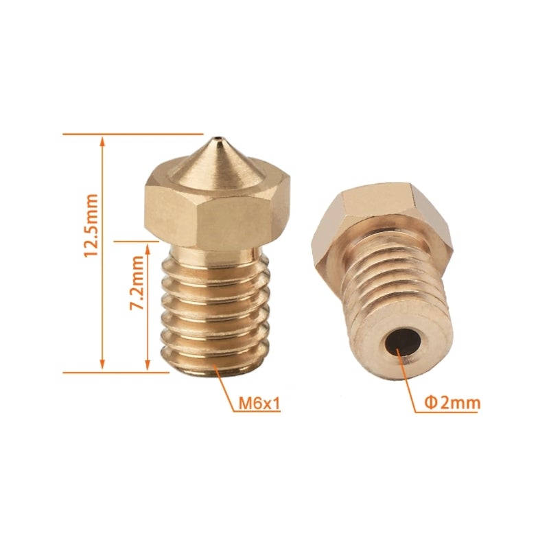 Düsen aus Messing - Ø 0,20mm bis 1,00mm