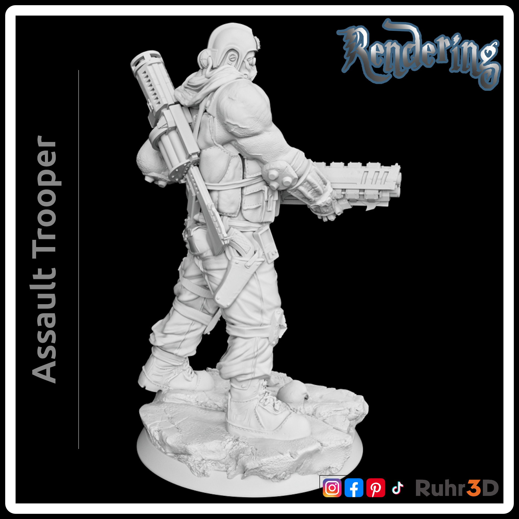 Assault Trooper - CyberPunk Warfare (32mm)