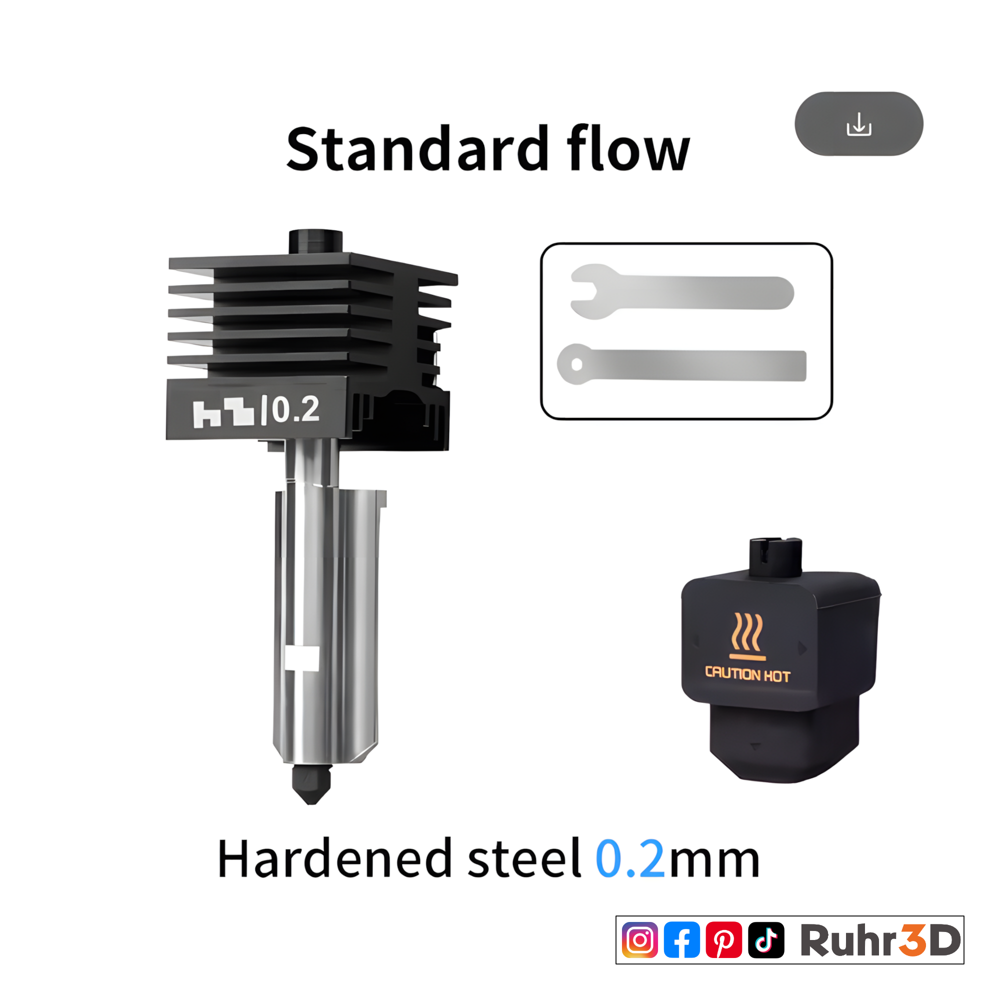 Hotend für P2S / H2D / H2S - Ø Düse 0,40mm / 0,60mm