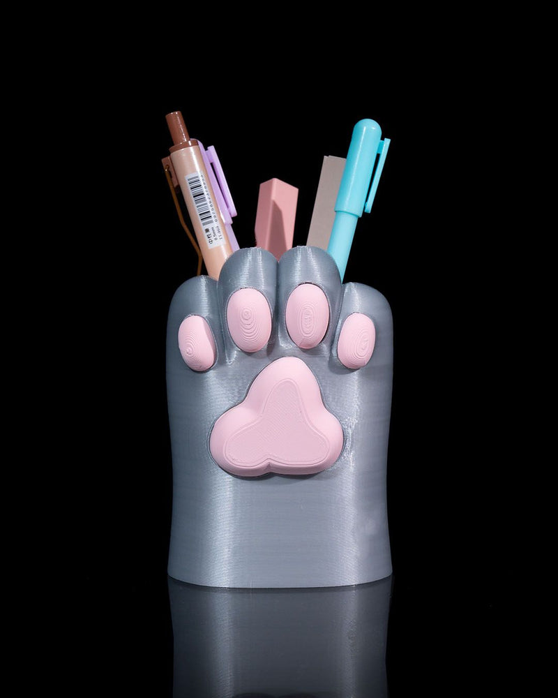 Katzenpfote • Stiftebox | Stiftehalter | Stiftebecher | Bleistifttopf | Make-up Pinselbecher