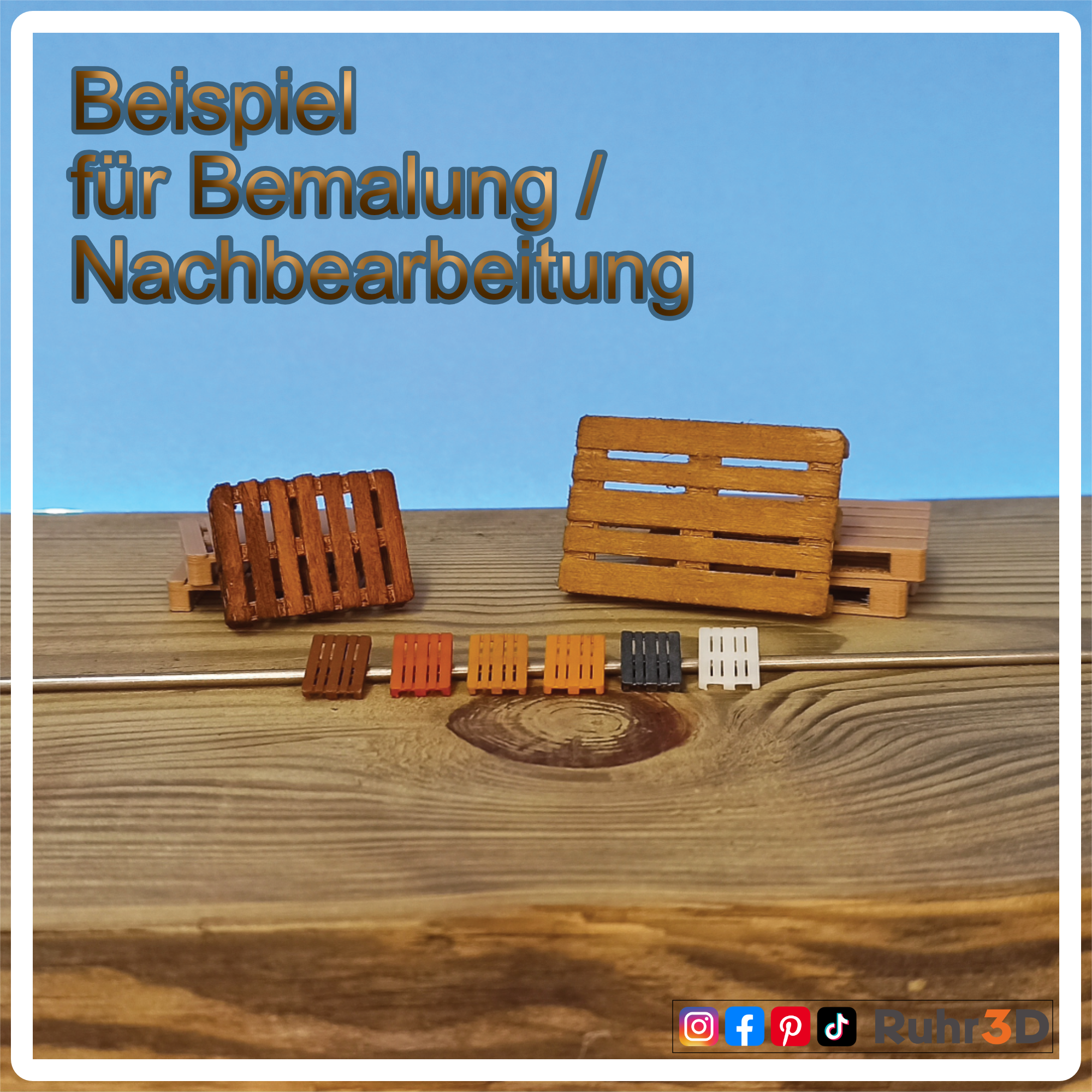 Europalette - Maßstab 1:12 • Diorama/Modellbau/Militär/Transport/Logistik •