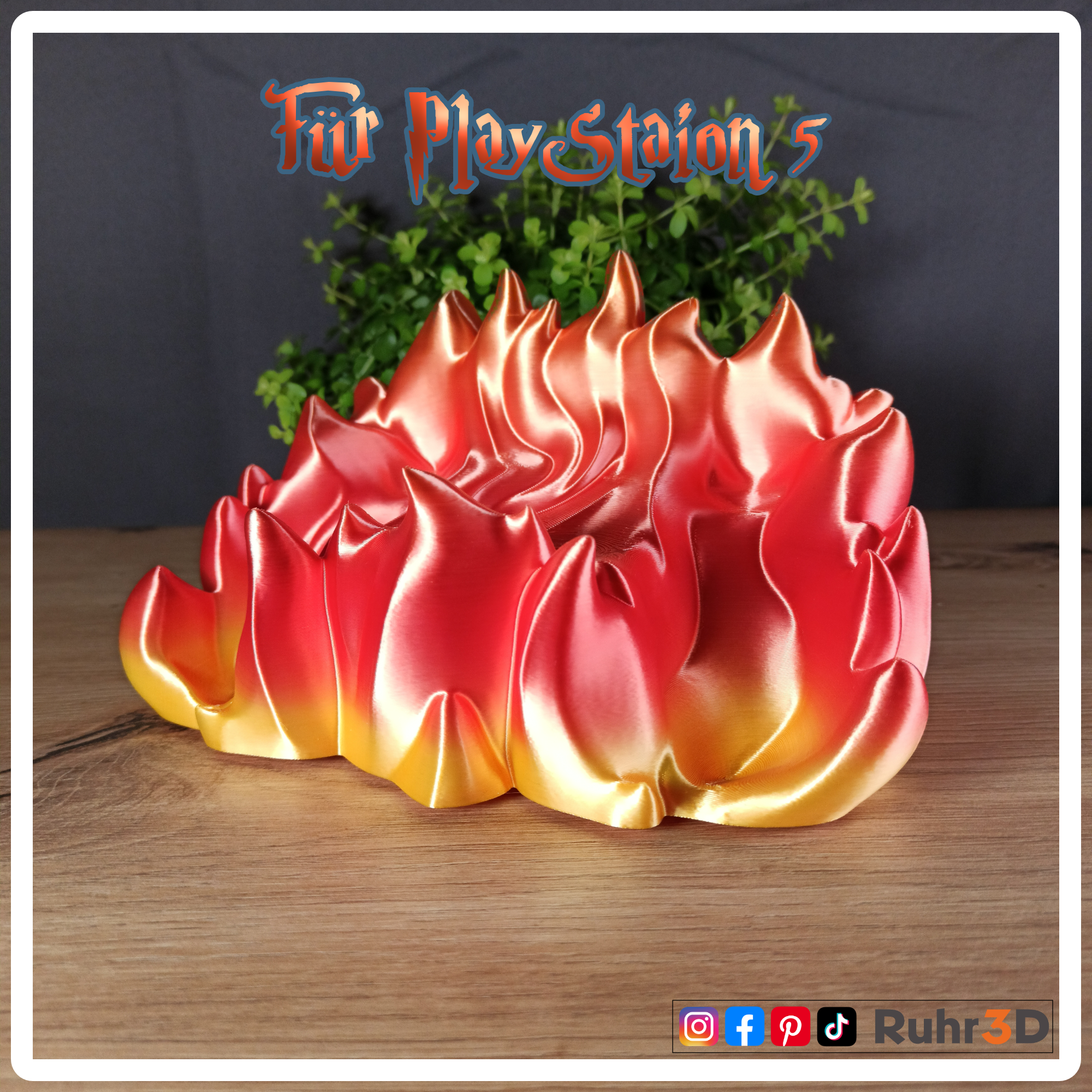 Fire Semblance • Controller Halter | Gamepad Halter | PlayStation 5 / Xbox •