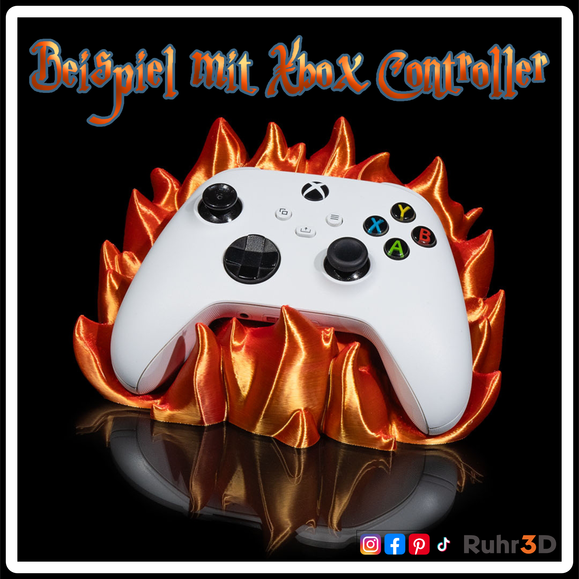 Fire Semblance • Controller Halter | Gamepad Halter | PlayStation 5 / Xbox •