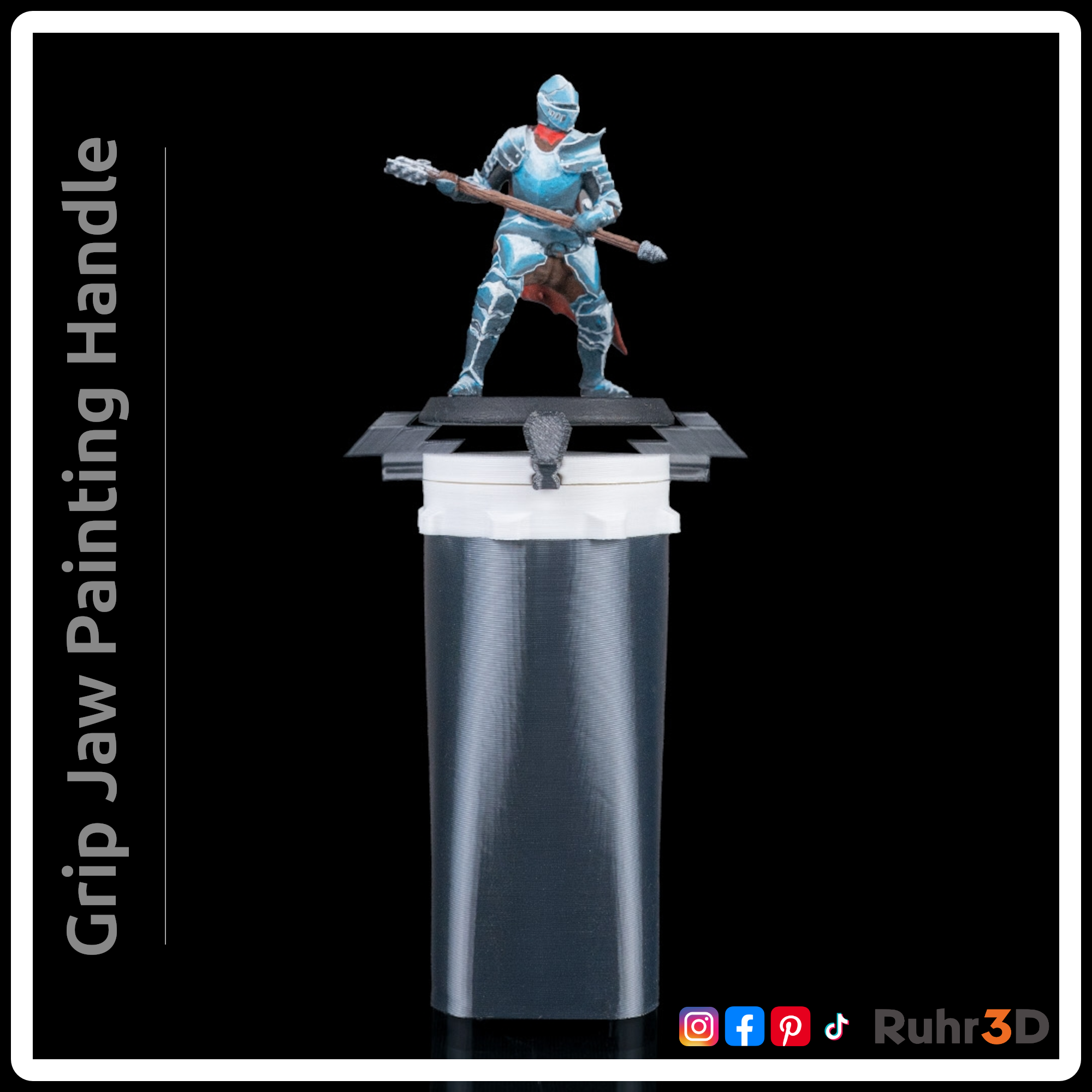 GripJaw Painting Handle • Malgriff | Farbgriff | Malhilfe | Miniaturmalerei •