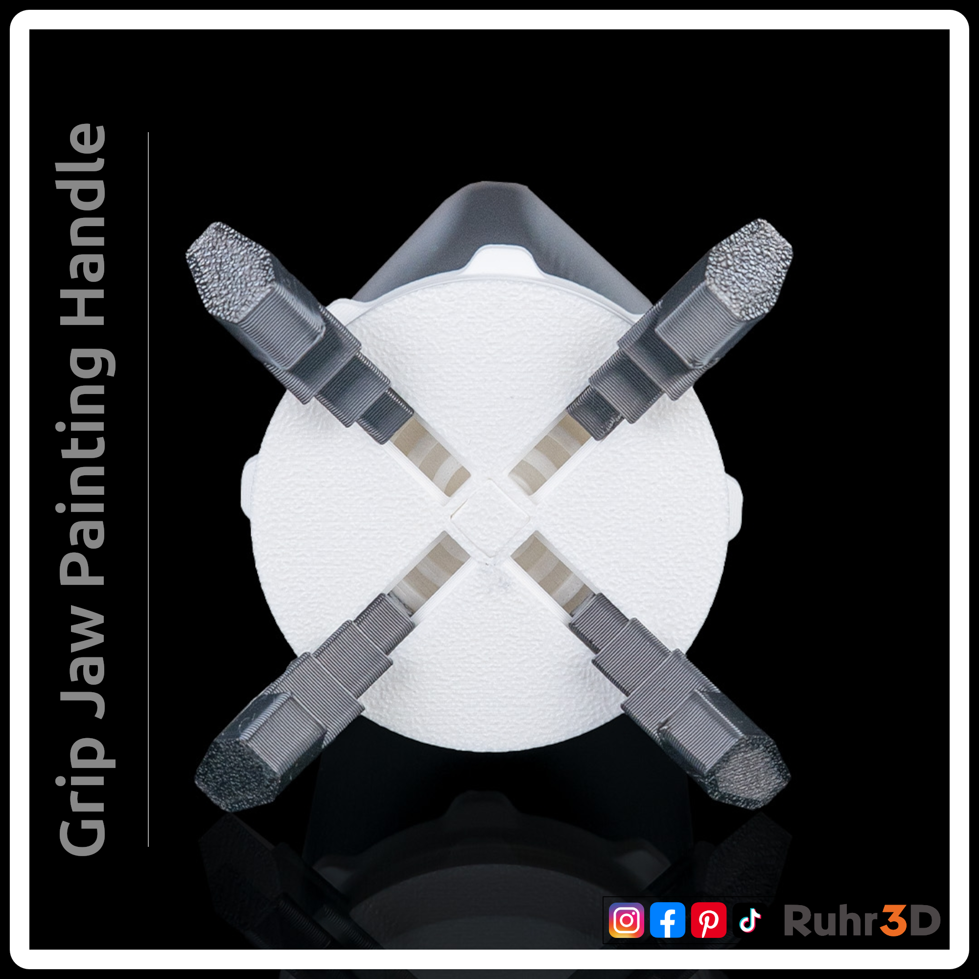 GripJaw Painting Handle • Malgriff | Farbgriff | Malhilfe | Miniaturmalerei •
