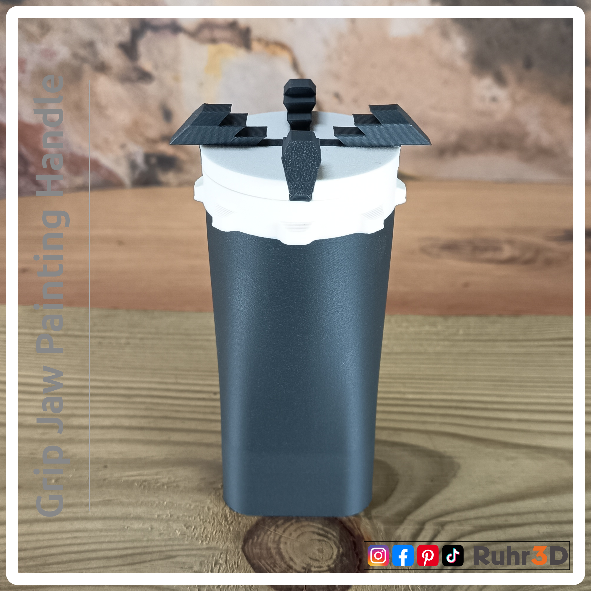 GripJaw Painting Handle • Malgriff | Farbgriff | Malhilfe | Miniaturmalerei •
