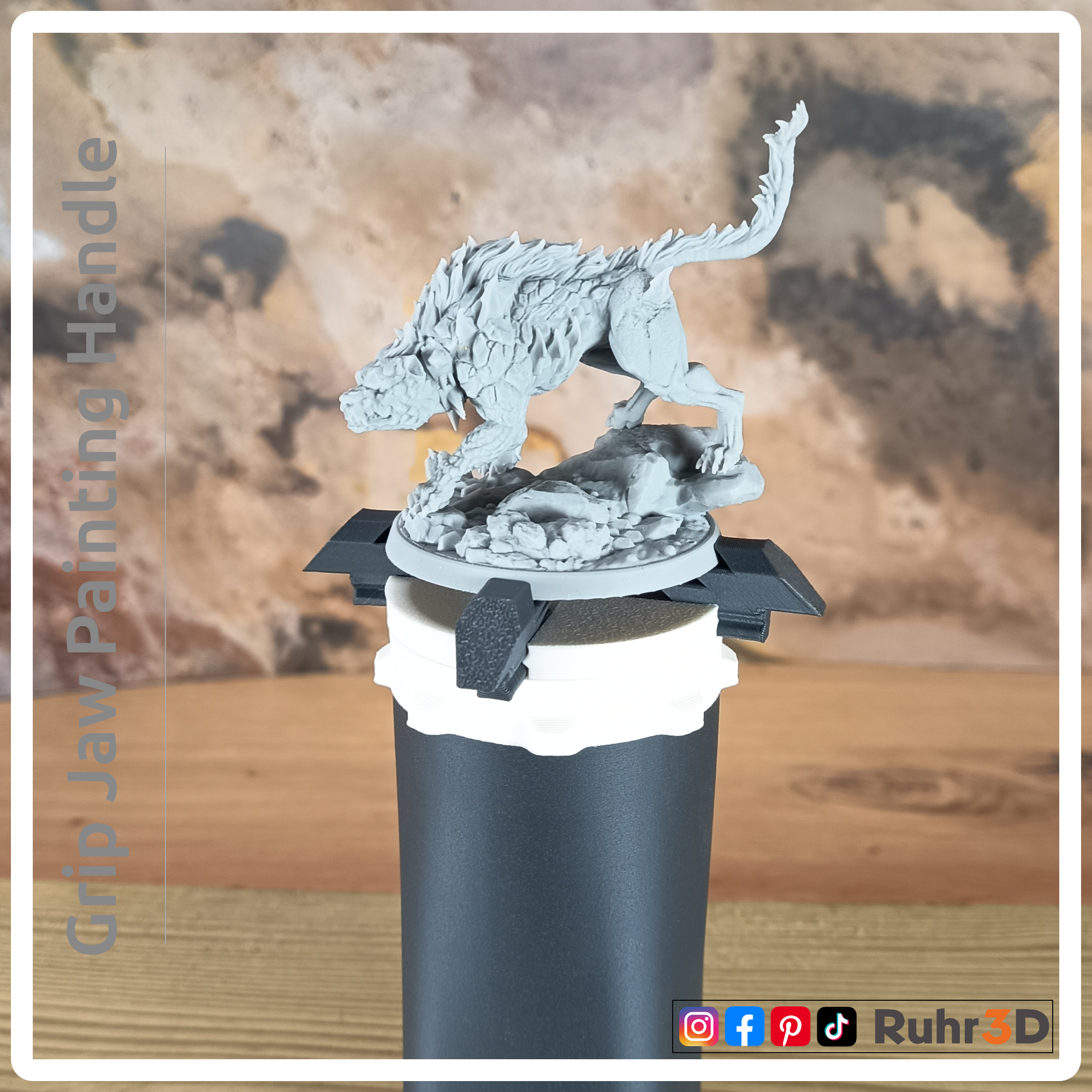 GripJaw Painting Handle • Malgriff | Farbgriff | Malhilfe | Miniaturmalerei •