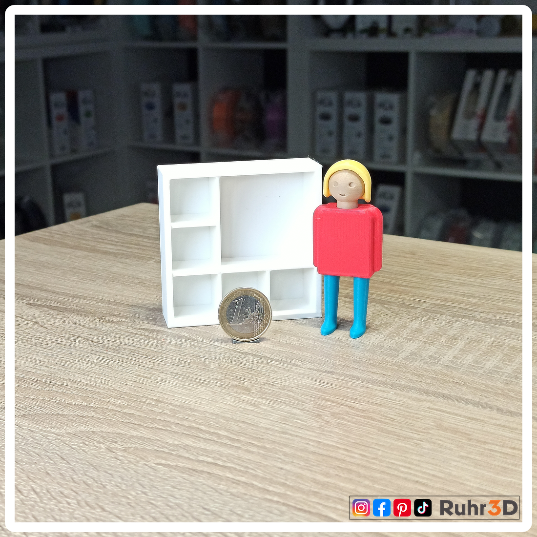 Miniatur Regal - Modell C • Wichtel • Fee • Puppenhaus • Miniverse • Fanart • Dekoration •
