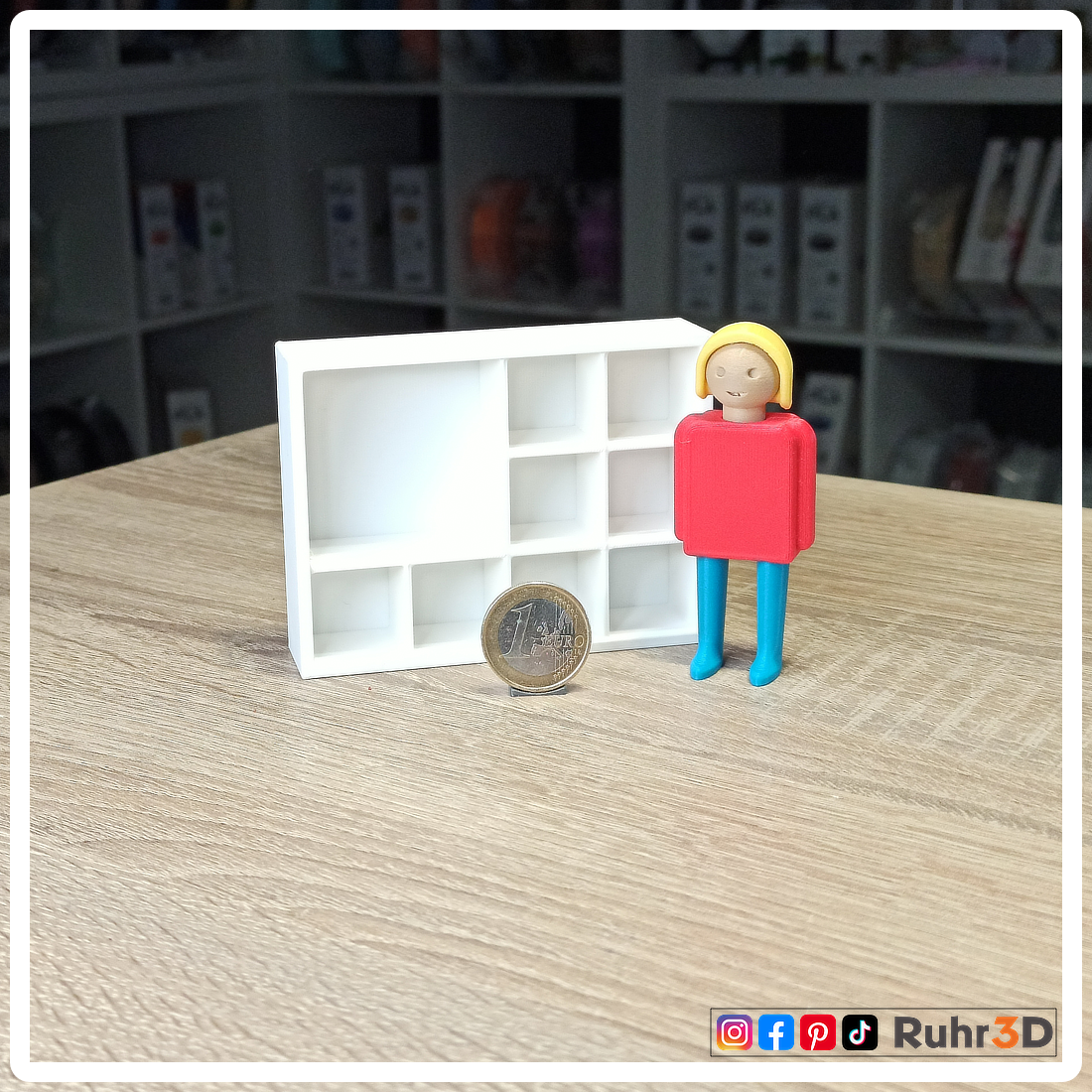 Miniatur Regal - Modell C • Wichtel • Fee • Puppenhaus • Miniverse • Fanart • Dekoration •