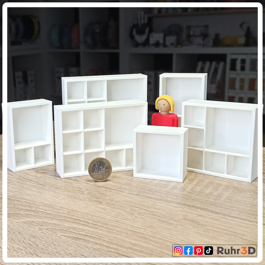 Miniatur Regal - Modell C • Wichtel • Fee • Puppenhaus • Miniverse • Fanart • Dekoration •