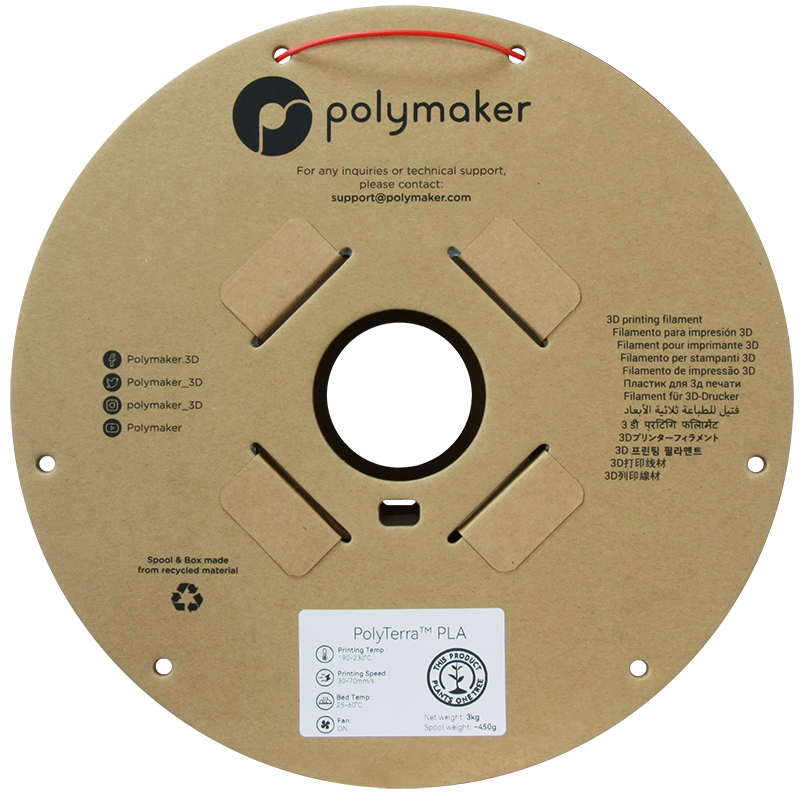 PLA PolyTerra™ 1,75mm - Lavarot - 1,0kg