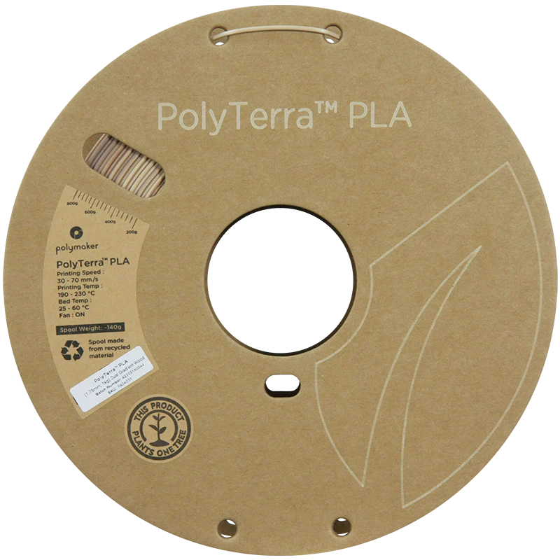 PLA Gradient PolyTerra™ 1,75mm - Holz - 1,0kg