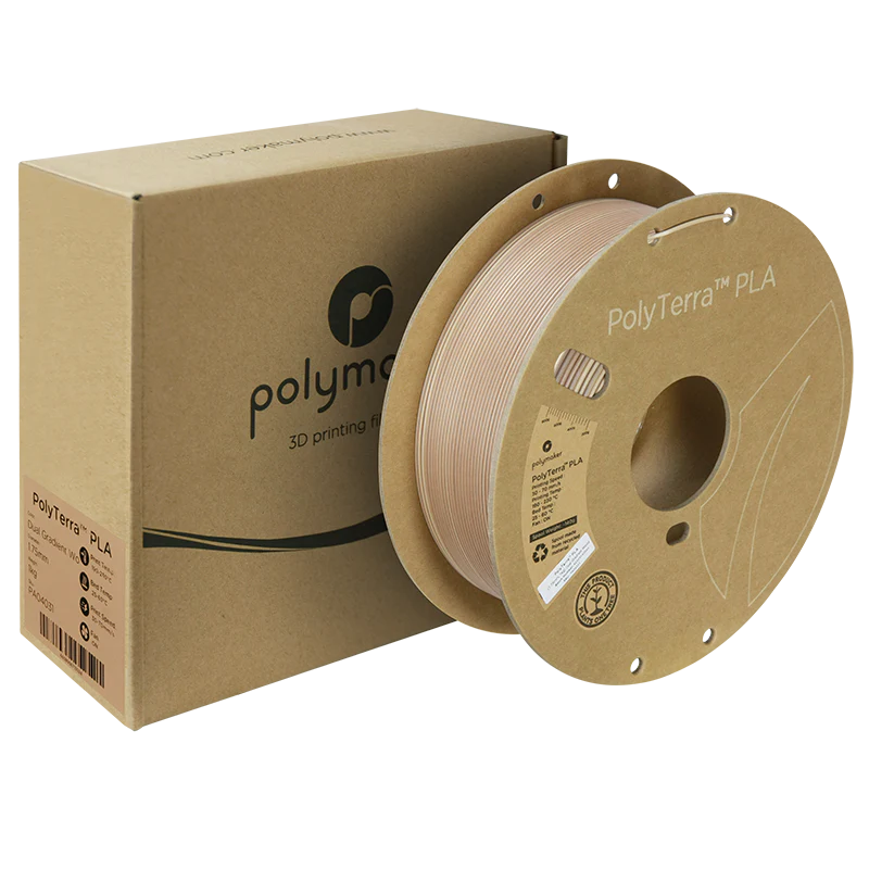 PLA Gradient PolyTerra™ 1,75mm - Holz - 1,0kg