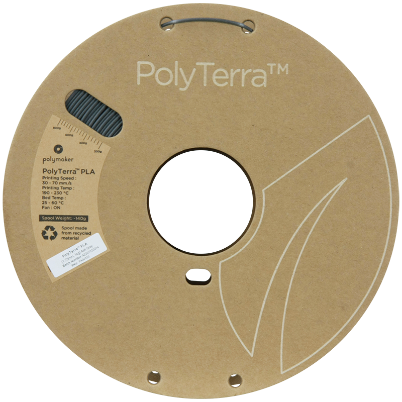 PLA PolyTerra™ 1,75mm - Aschgrau - 1,0kg