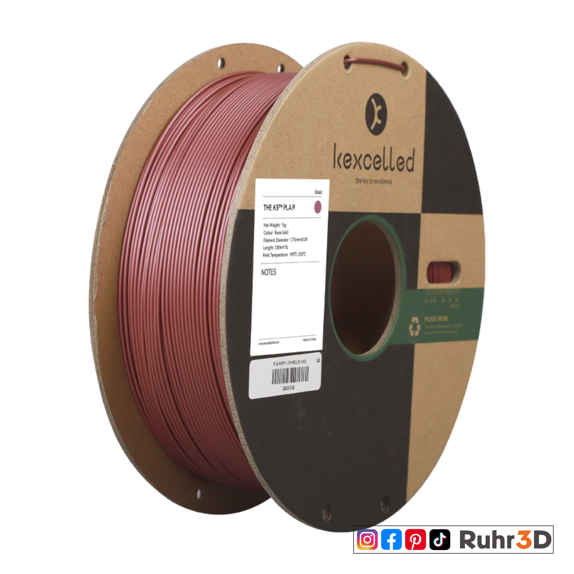 PLA Metallic - Red-Gold - 1,75mm / 1,0kg