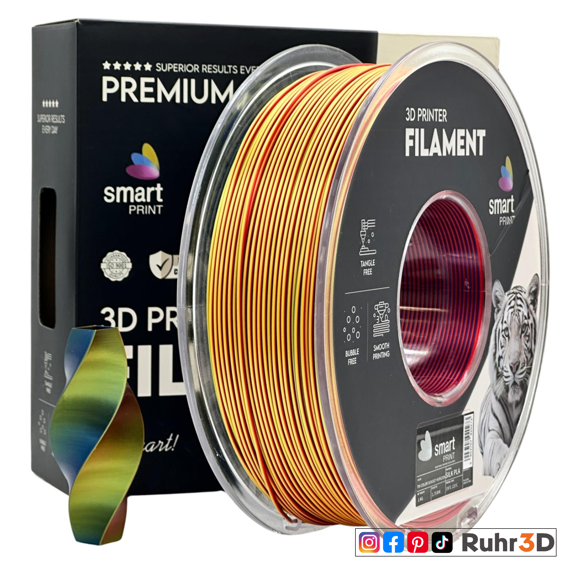 PLA Silk Tri Color - Sunset Horizon - 1,75mm / 1,0kg