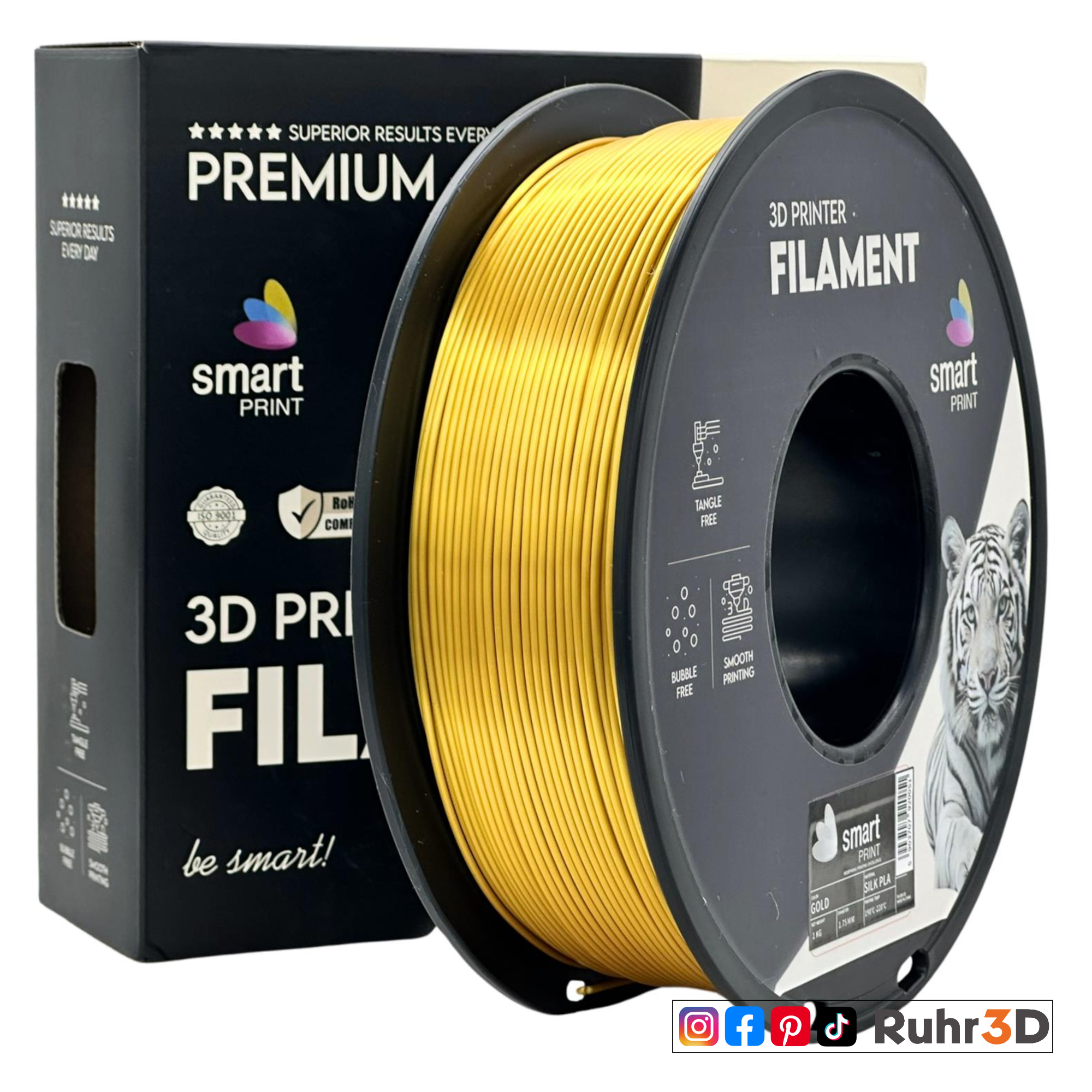 PLA Silk - Gold - 1,75mm / 1,0kg