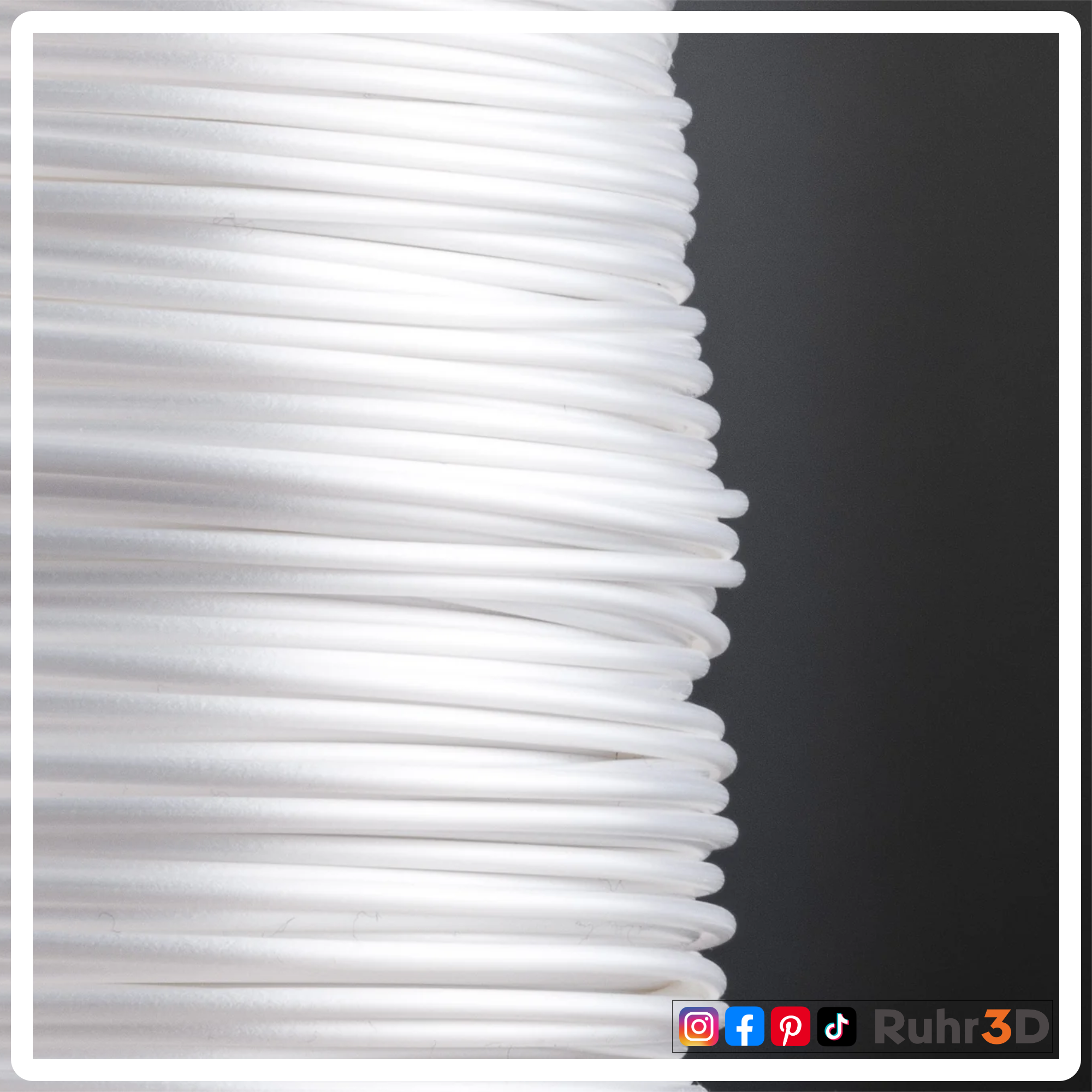 PLA Silk - Weiß - 1,75mm / 0,5kg