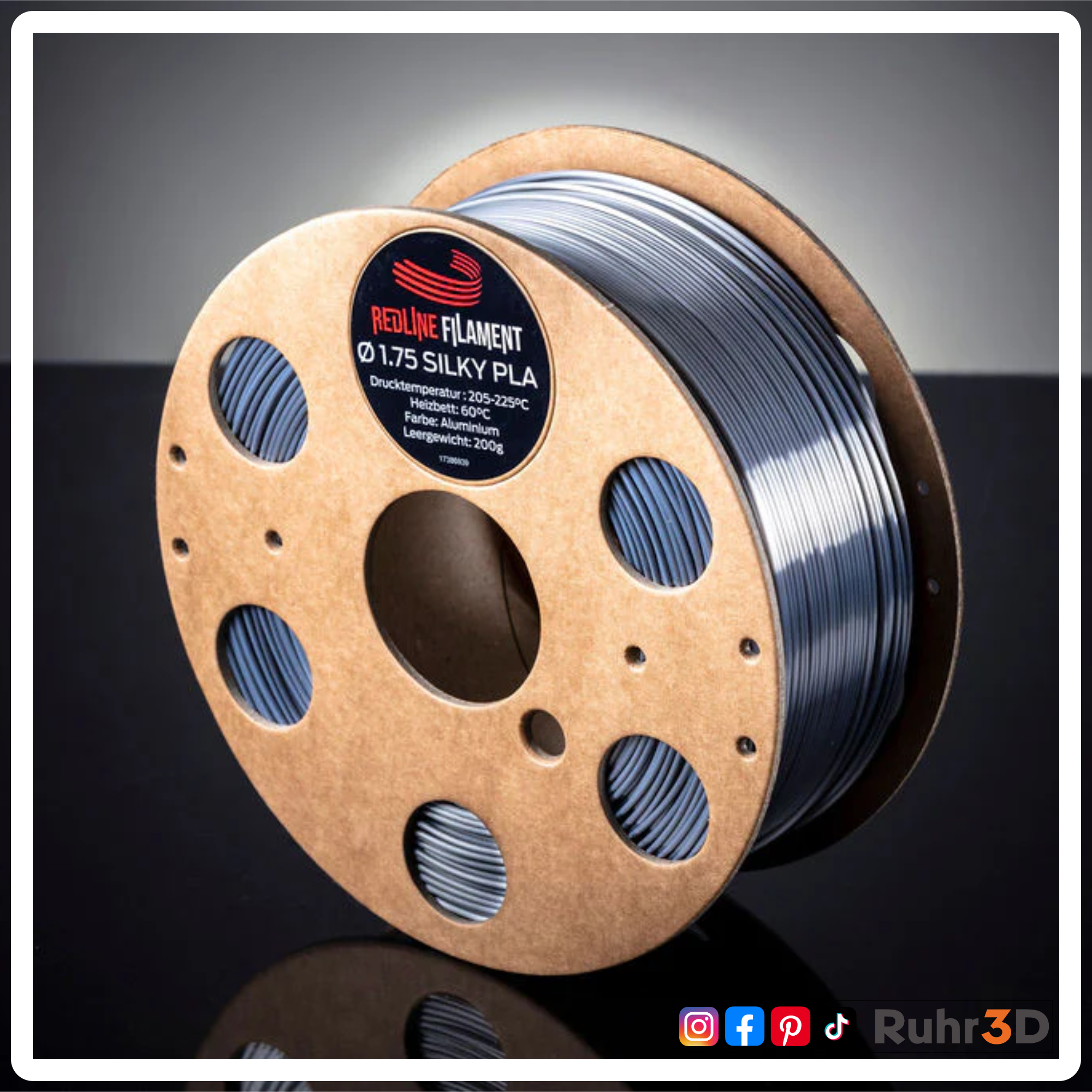 PLA Silk - Aluminium - 1,75mm / 1,0kg