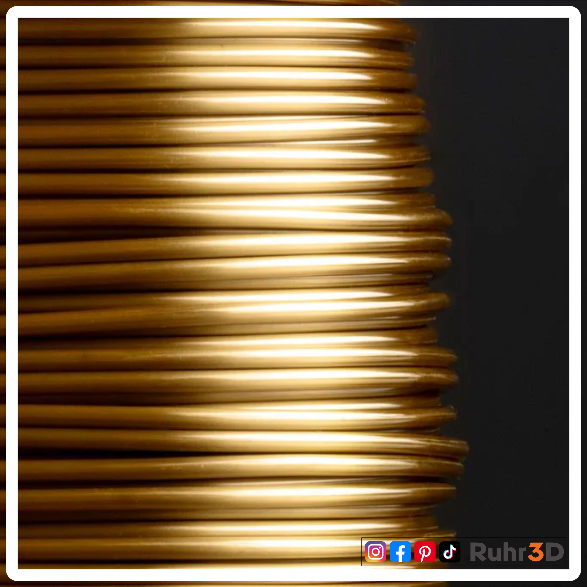 PLA Silk - Bronzegold - 1,75mm / 1,0kg