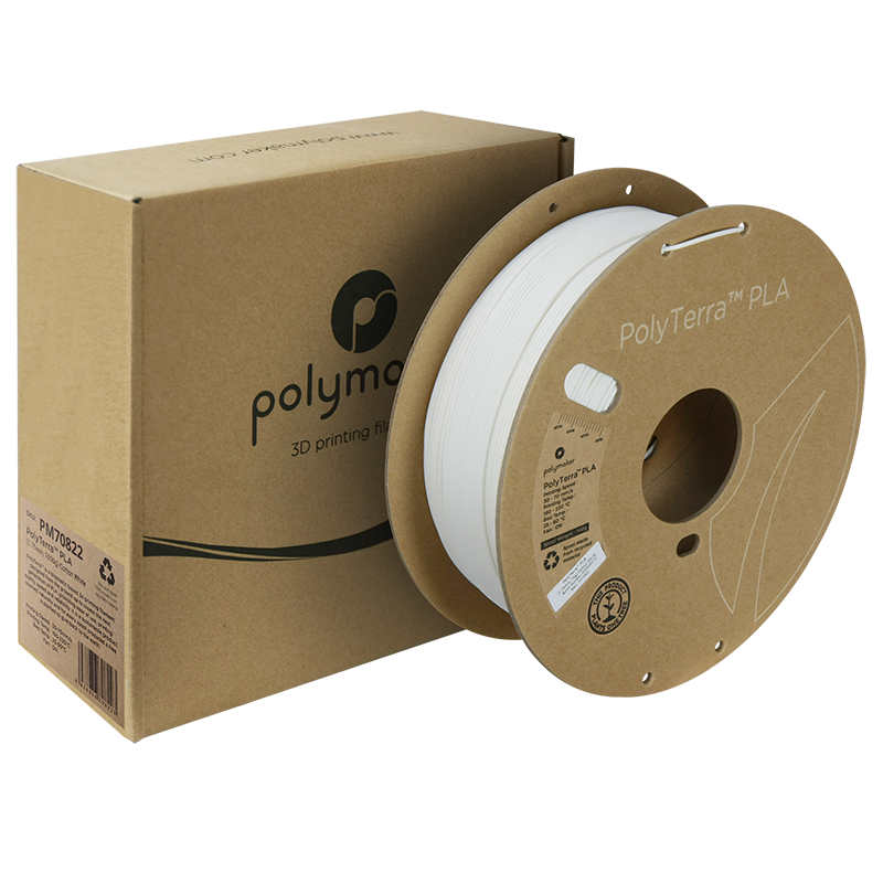 PLA PolyTerra™ 1,75mm - Baumwollweiß - 1,0kg