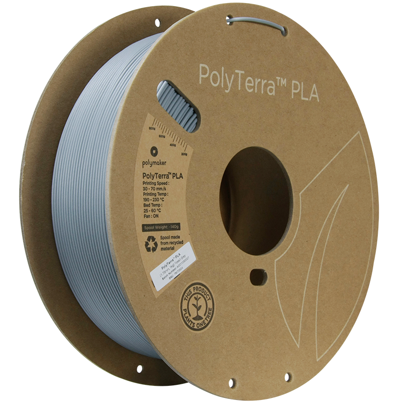 PLA PolyTerra™ 1,75mm - Fossilgrau - 1,0kg