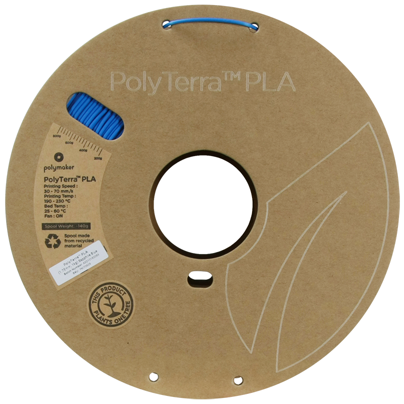 PLA PolyTerra™ 1,75mm - Saphirblau - 1,0kg