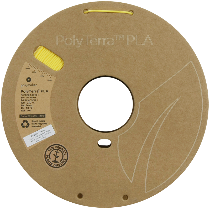 PLA PolyTerra™ 1,75mm - Savannengelb - 1,0kg