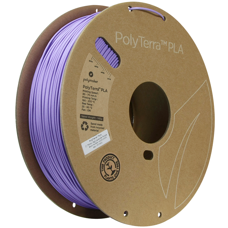 PLA PolyTerra™ 1,75mm - Lavendelviolett - 1,0kg
