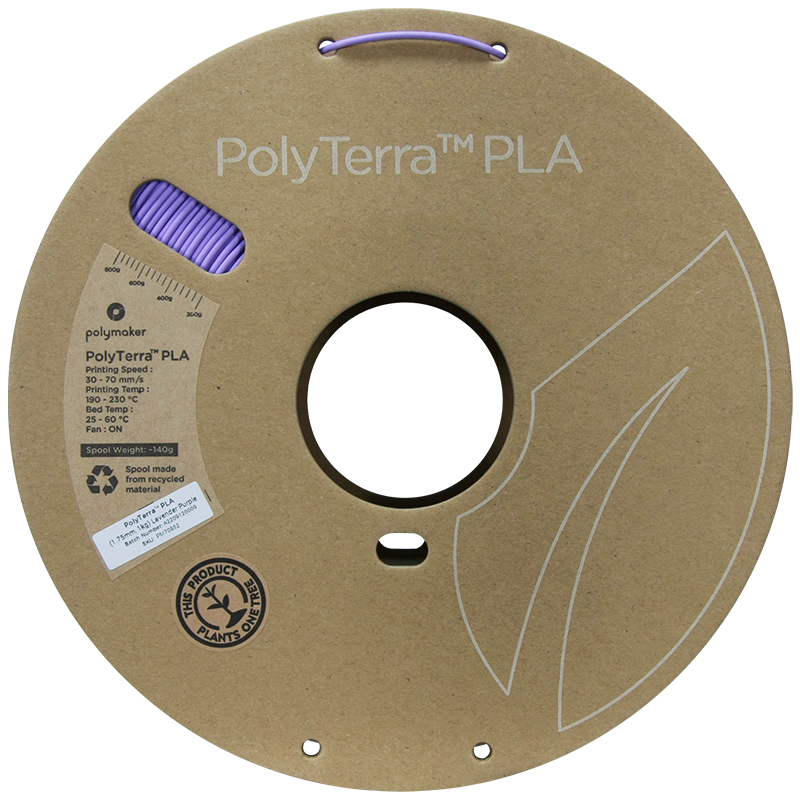 PLA PolyTerra™ 1,75mm - Lavendelviolett - 1,0kg