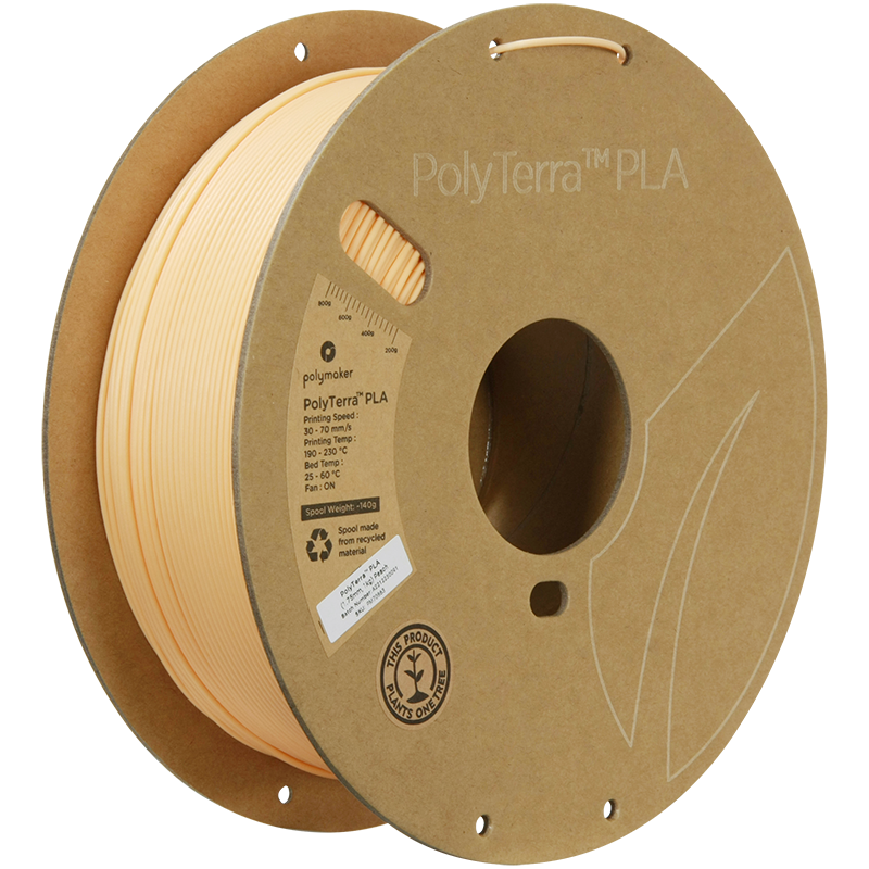 PLA Pastell PolyTerra™ 1,75mm - Pfirsich - 1,0kg