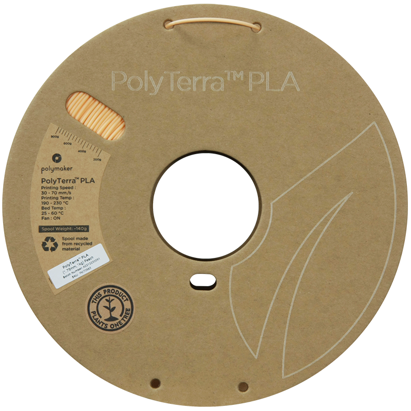PLA Pastell PolyTerra™ 1,75mm - Pfirsich - 1,0kg