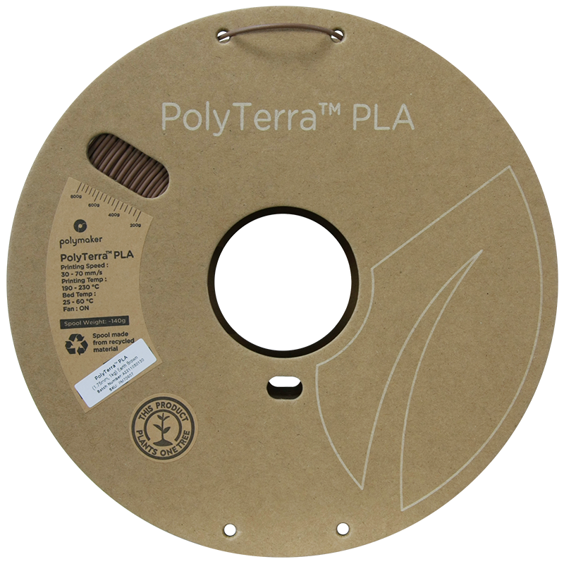PLA PolyTerra™ 1,75mm - Erdbraun - 1,0kg
