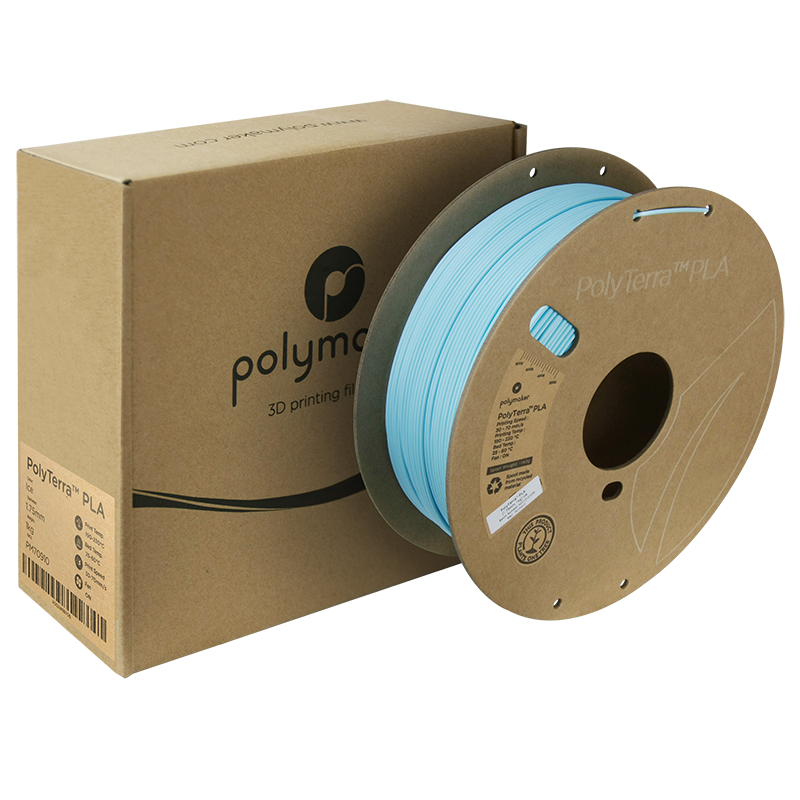 PLA Pastell PolyTerra™ 1,75mm - Eis - 1,0kg
