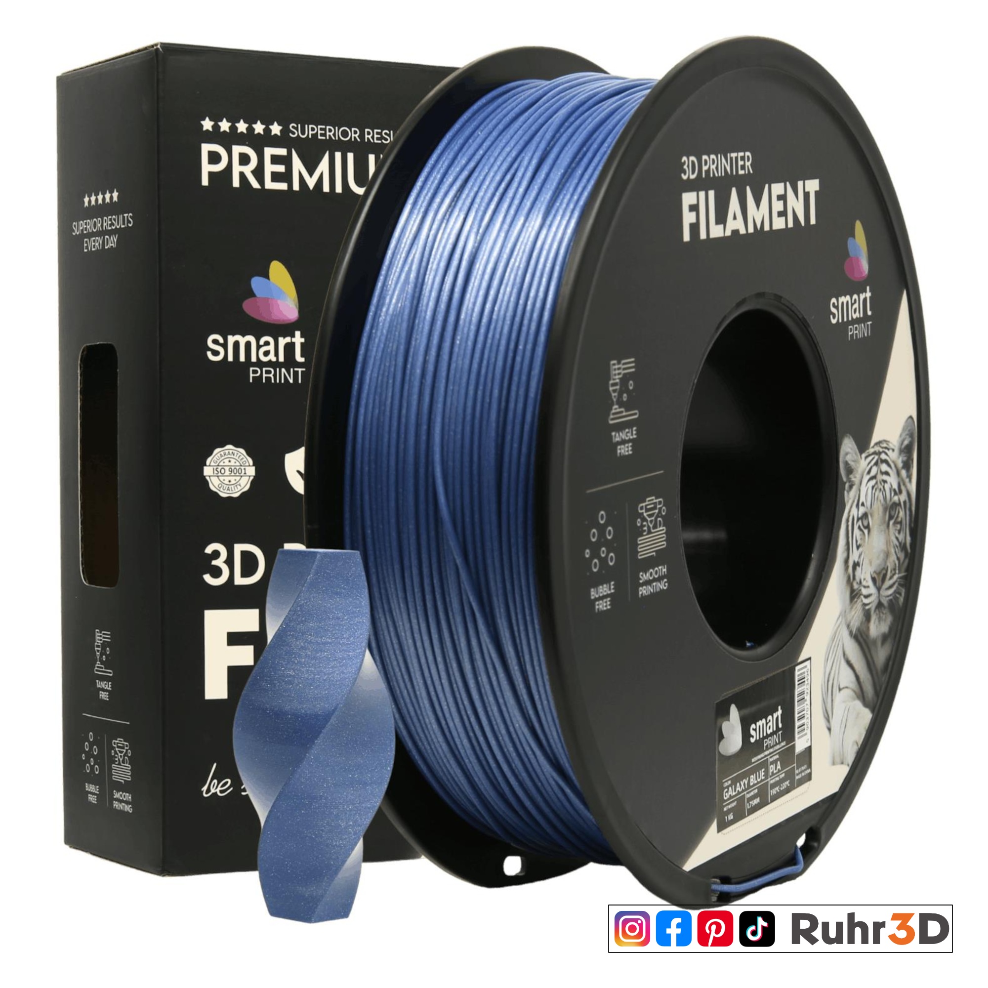 PLA Galaxy - Blue - 1,75mm / 1,0kg