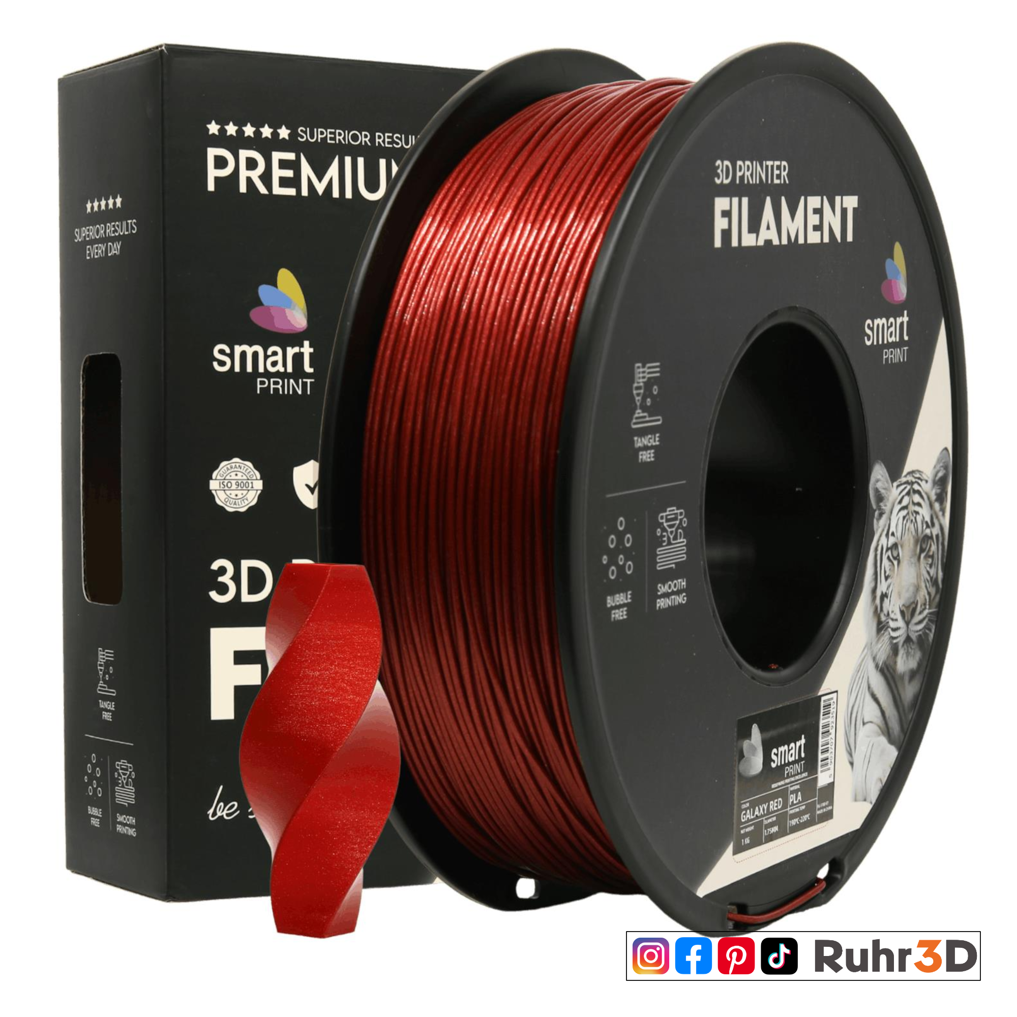 PLA Galaxy - Red - 1,75mm / 1,0kg