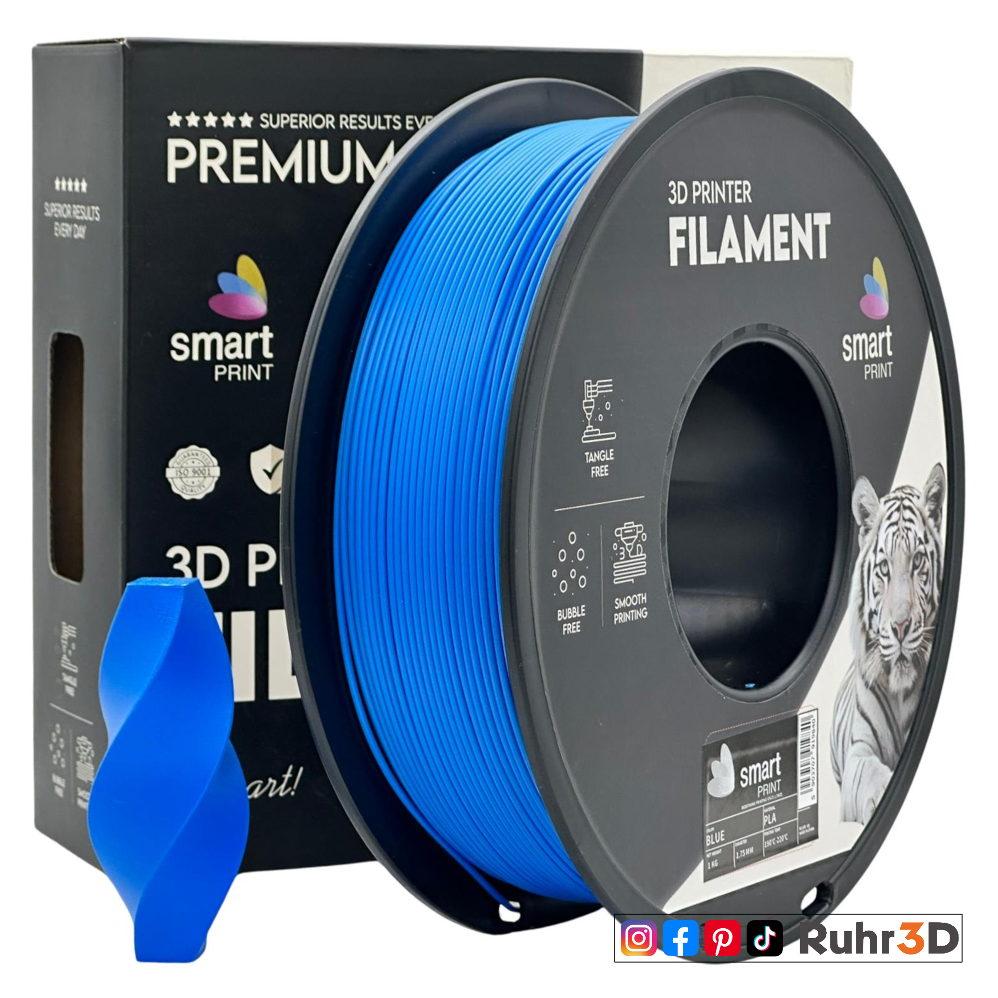 PLA Smart Print - Blue - 1,75mm / 1,0kg
