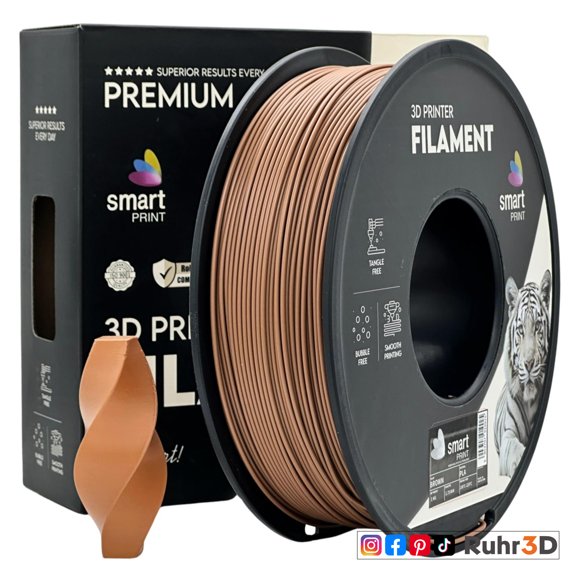 PLA - Brown - 1,75mm / 1,0kg