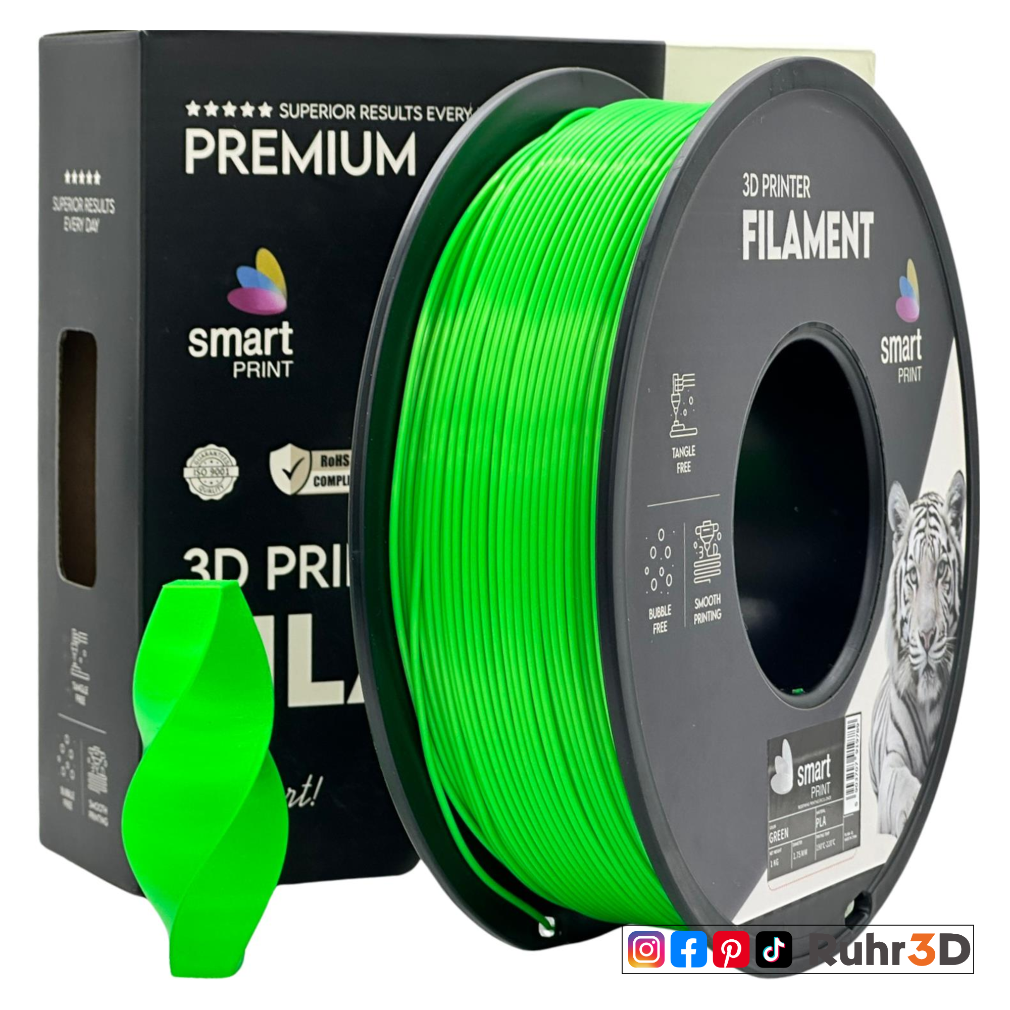 PLA Smart Print - Green - 1,75mm / 1,0kg