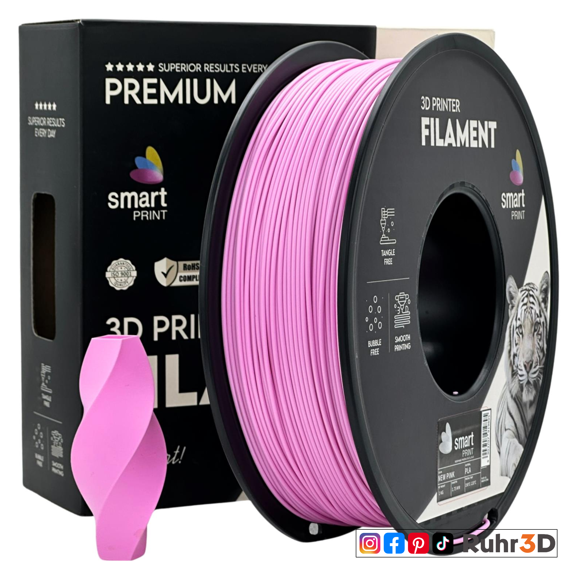 PLA Smart Print - New Pink - 1,75mm / 1,0kg