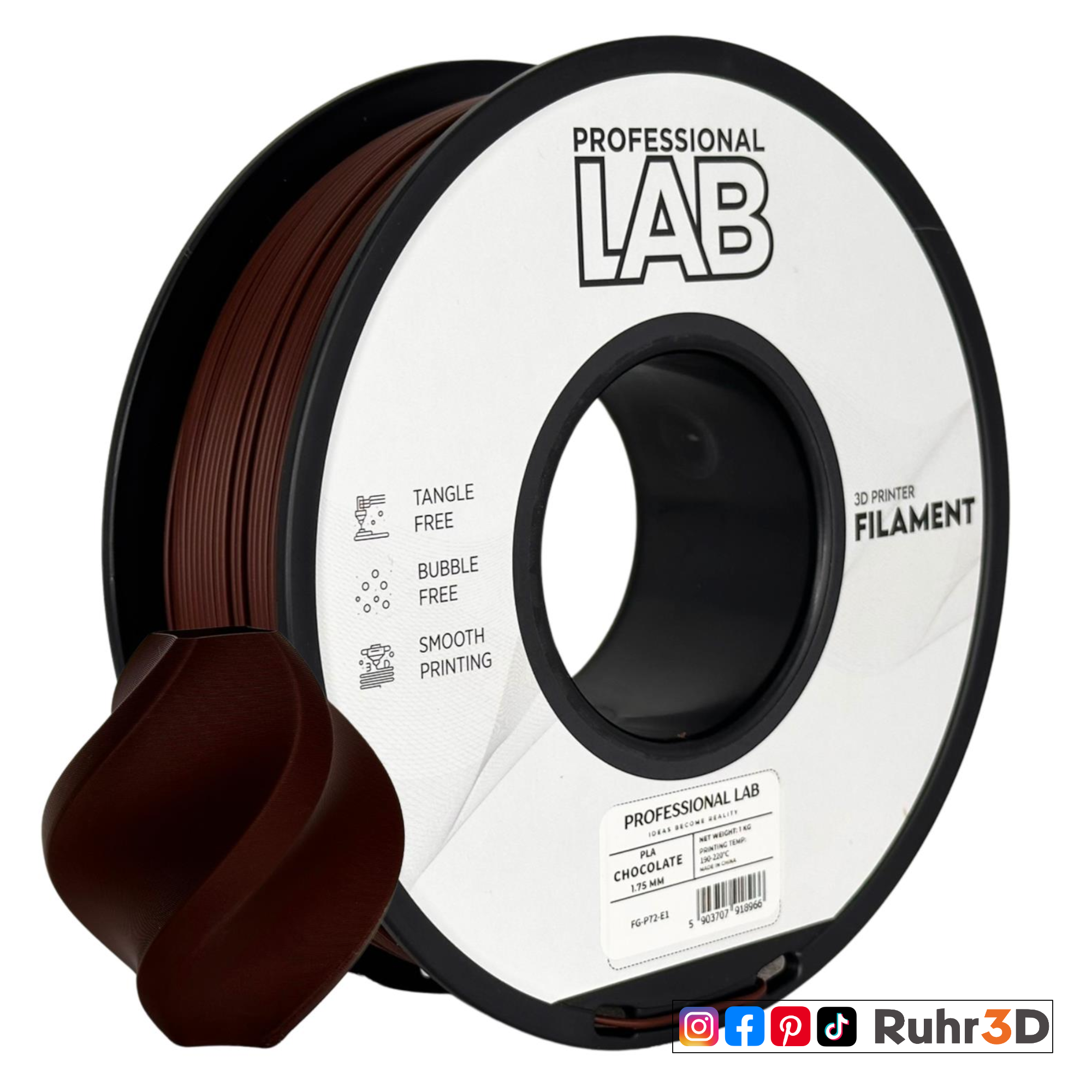 PLA - Chocolate - 1,75mm / 1,0kg