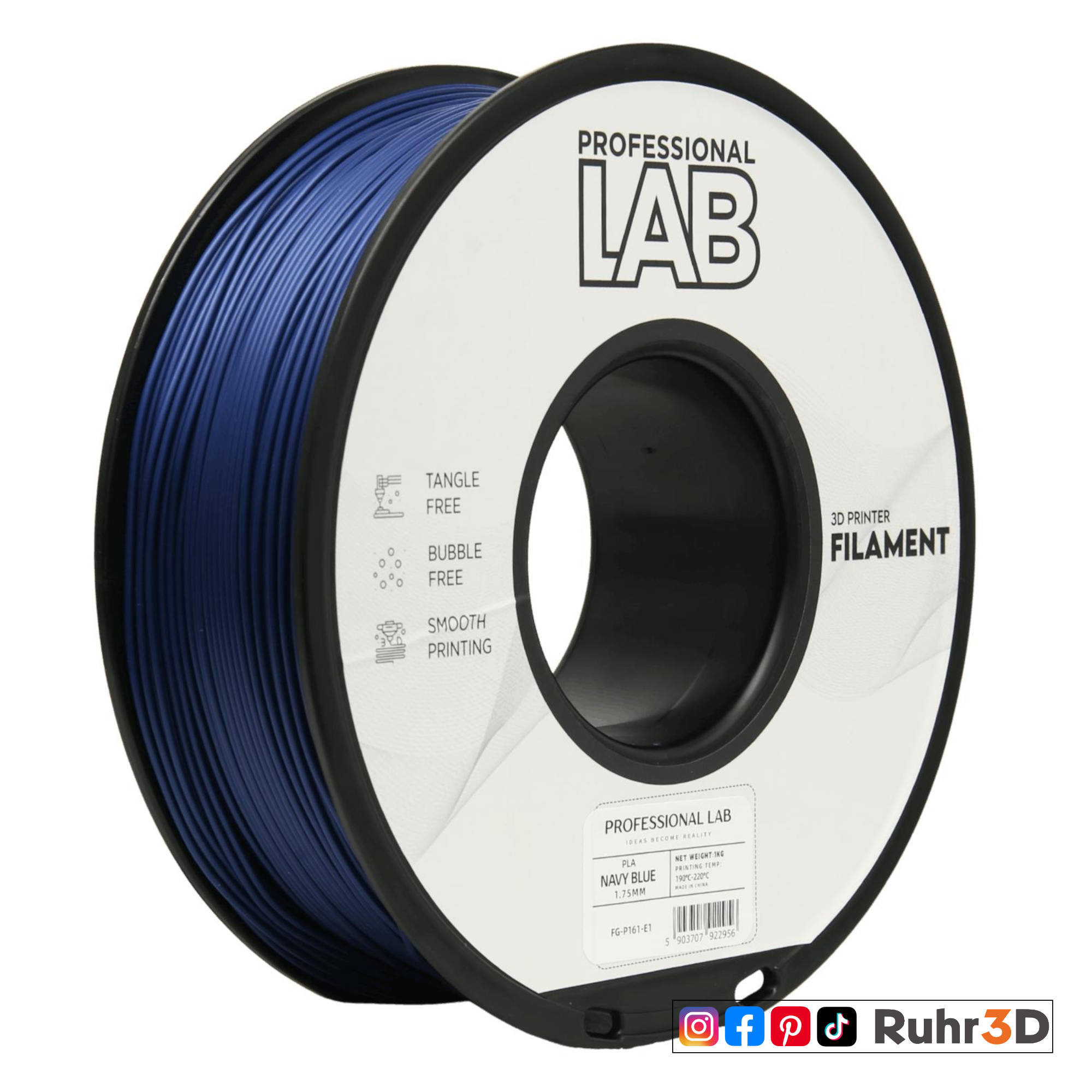 PLA - NAVY Blue - 1,75mm / 1,0kg