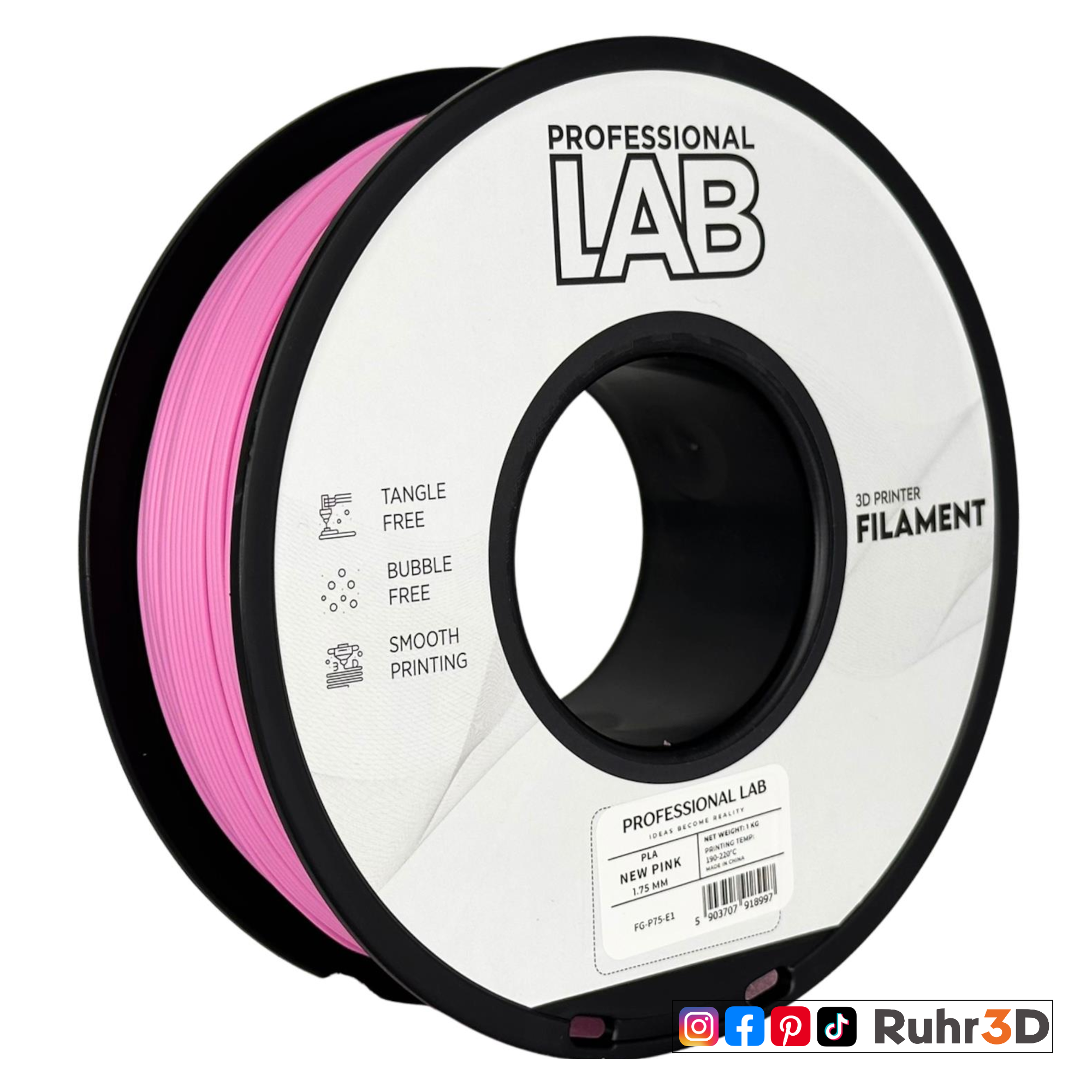 PLA Prof. Lab - New Pink - 1,75mm / 1,0kg